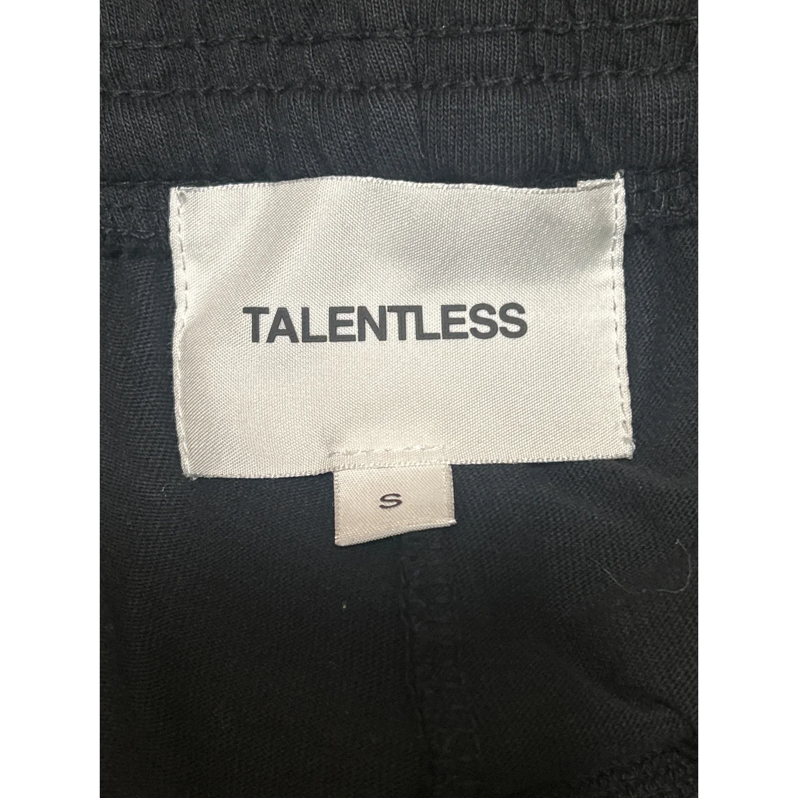 Talentless Women's Black High Waisted Pull On Athletic Mini Sweat Shorts Size S - Image 4