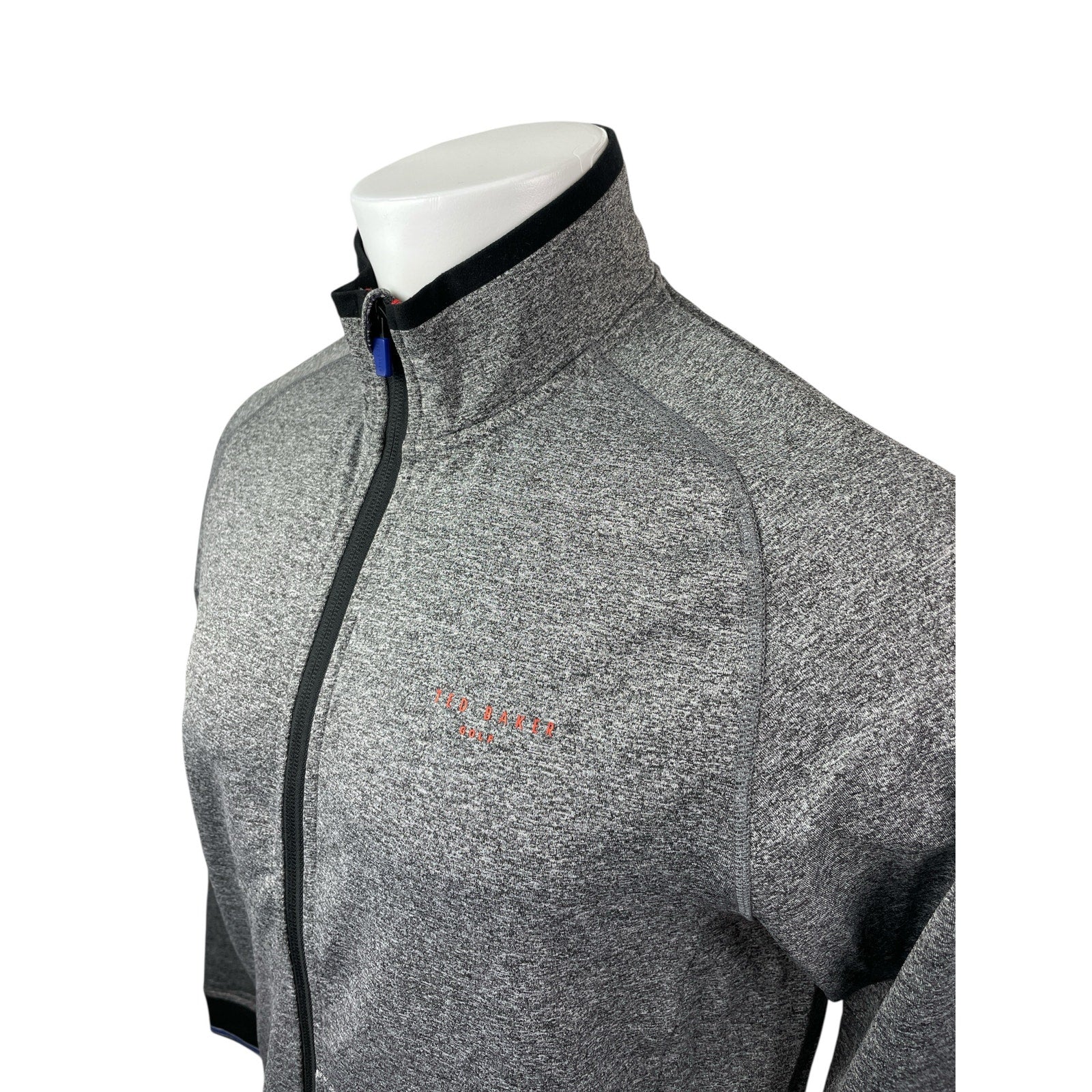 Ted Baker Golf Men's Gray Long Sleeve Full Zip Stand Collar Jacket Top Size M - Image 2