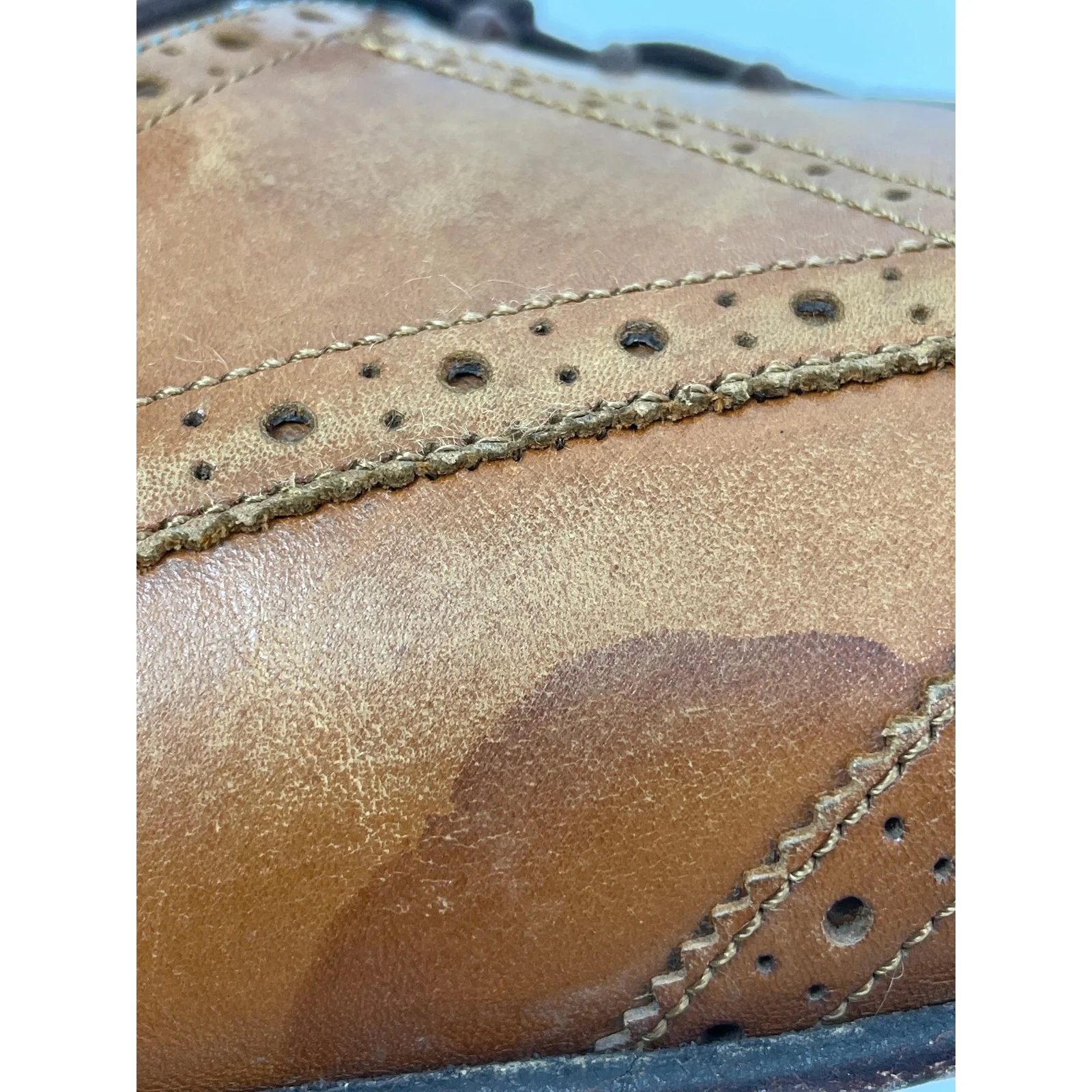 Ted Baker Hosei Men's Brown Leather Wing Cap Brogue Oxford Dress Shoes Size 11 - Image 9