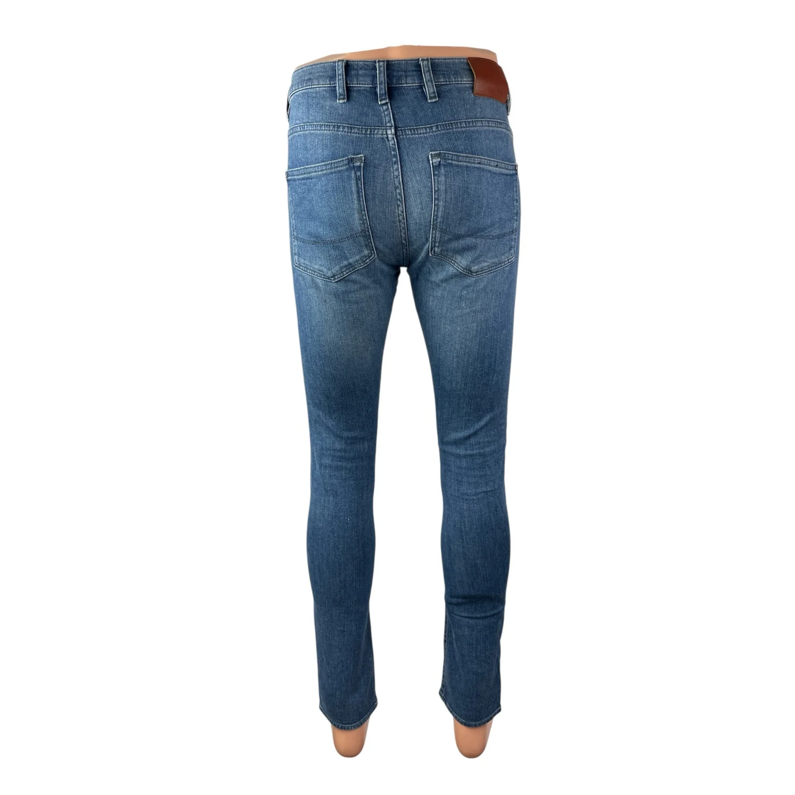 Ted Baker London Men's Medium Blue Wash High Waisted Skinny Denim Jeans Pants 28 - Image 4