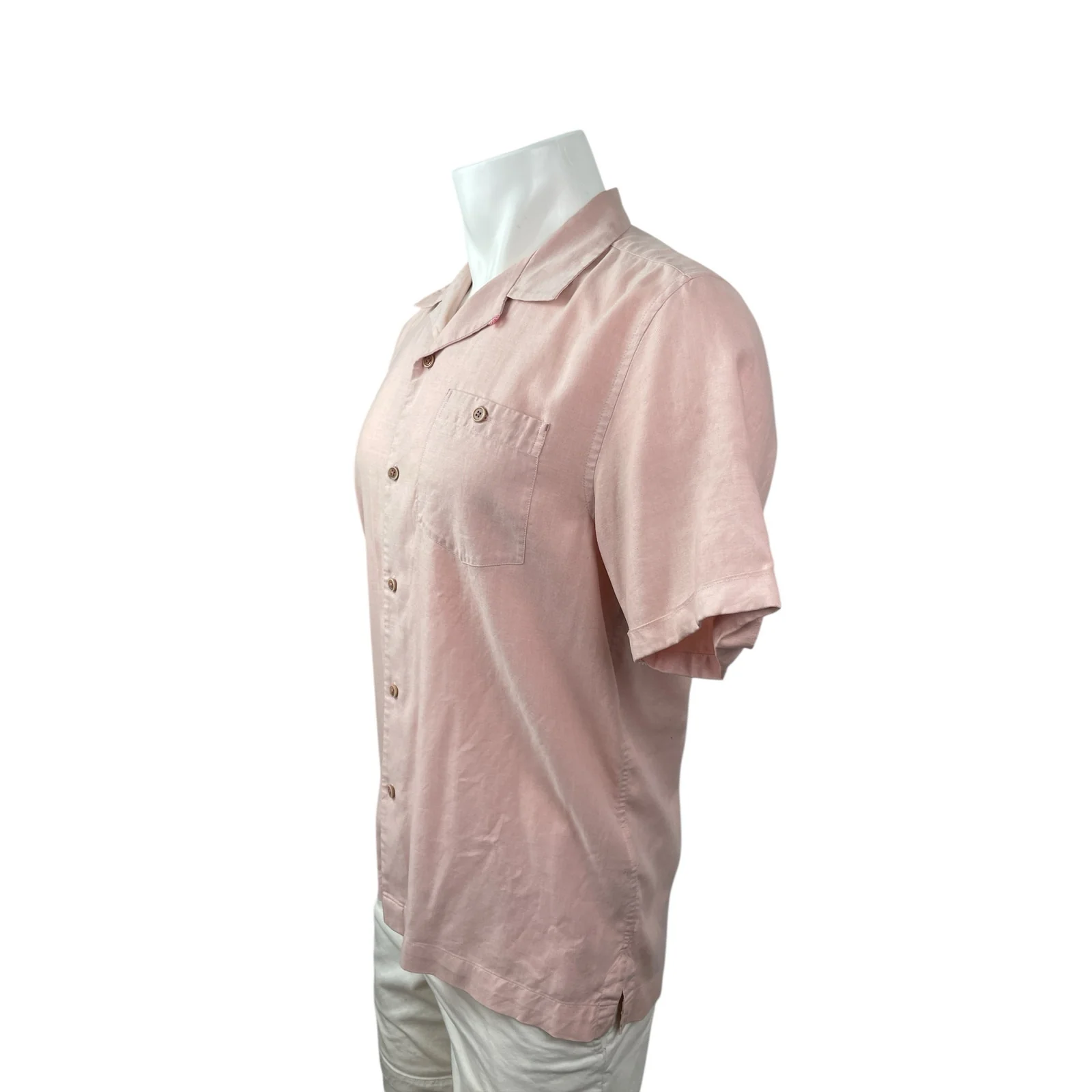 Ted Baker Men's Pink Chest Pocket Short Sleeve Button Down Shirt Top Size M - Image 3