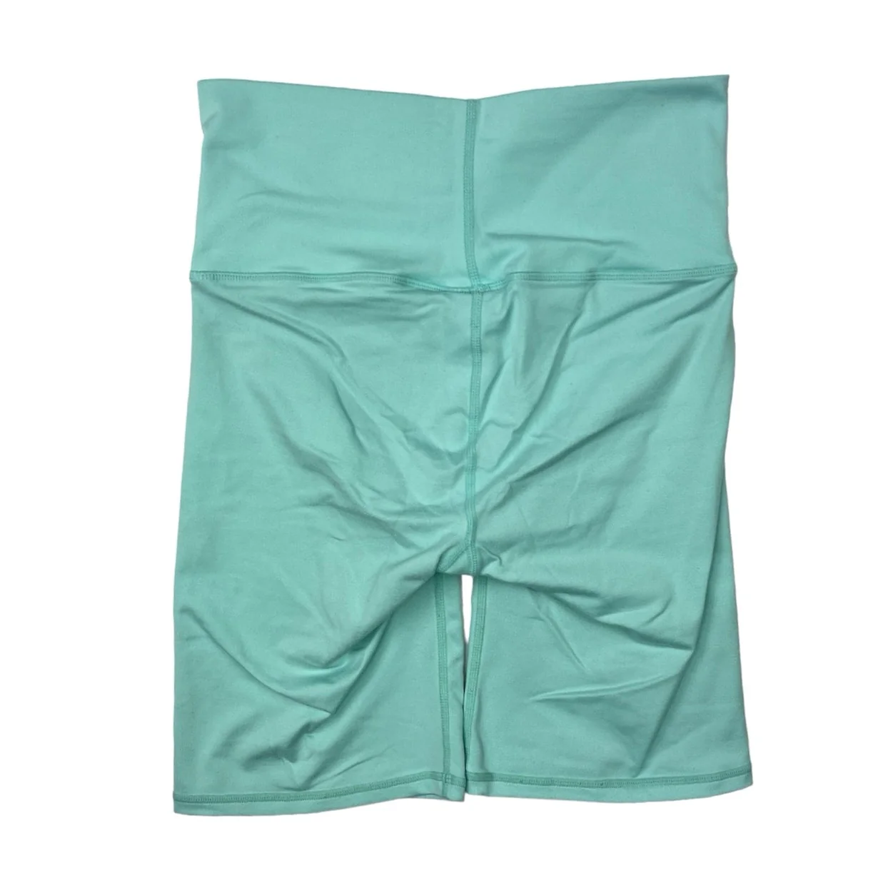 Terez Blue High Rise Wide Waistband High Rise Workout Athletic Bike Short Sz S - Image 2