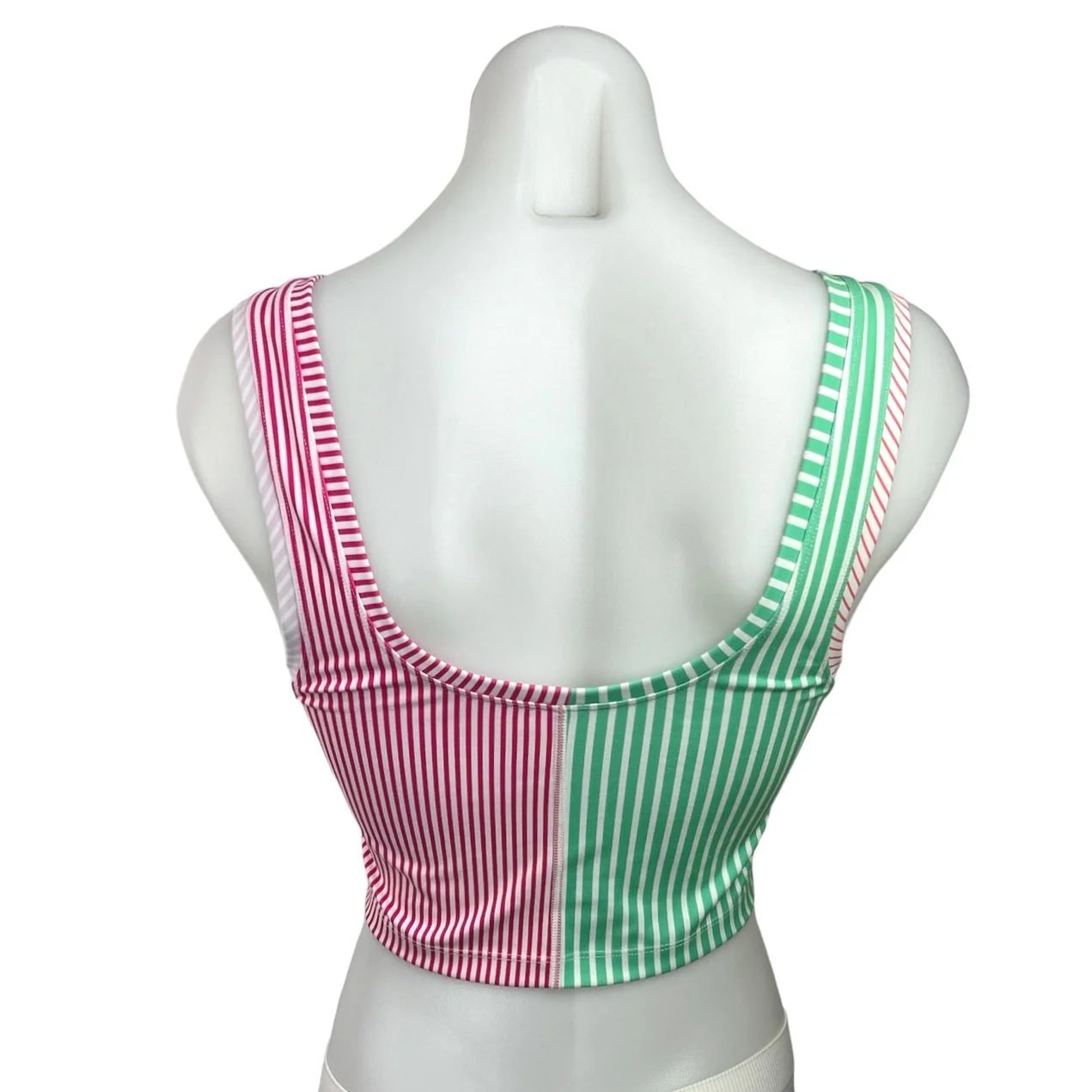 Terez Multicolor Colorblock Striped Scoop Neck Activewear Fitness Tank Top Sz S - Image 2