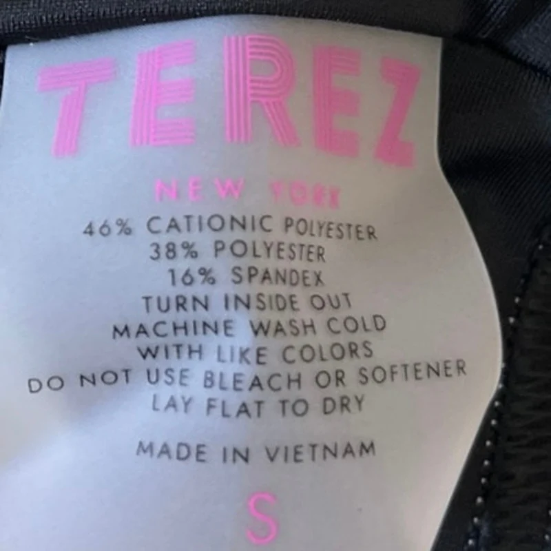 Terez Multicolor New York City Racerback Activewear Fitness Gym Sports Bra Sz S - Image 3
