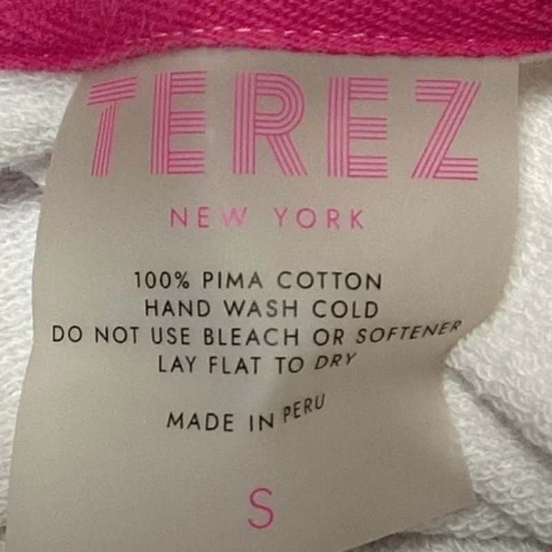Terez New York Women's White Pullover Long Sleeve Crew Neck Sweatshirt Top Sz S - Image 3