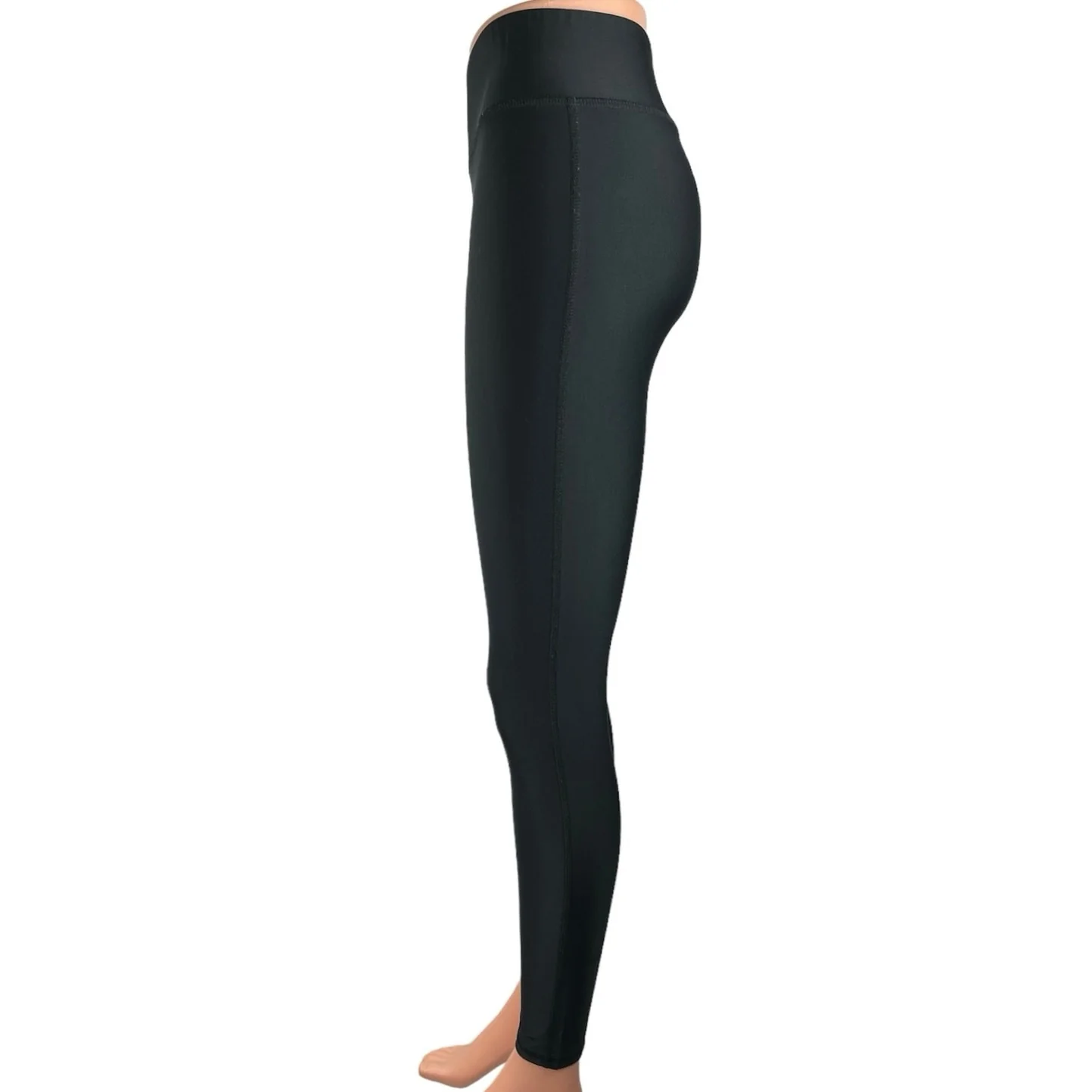 Terez Women's Black Pull On Mid Rise Athletic Fitness Stretch Ankle Leggings S - Image 2