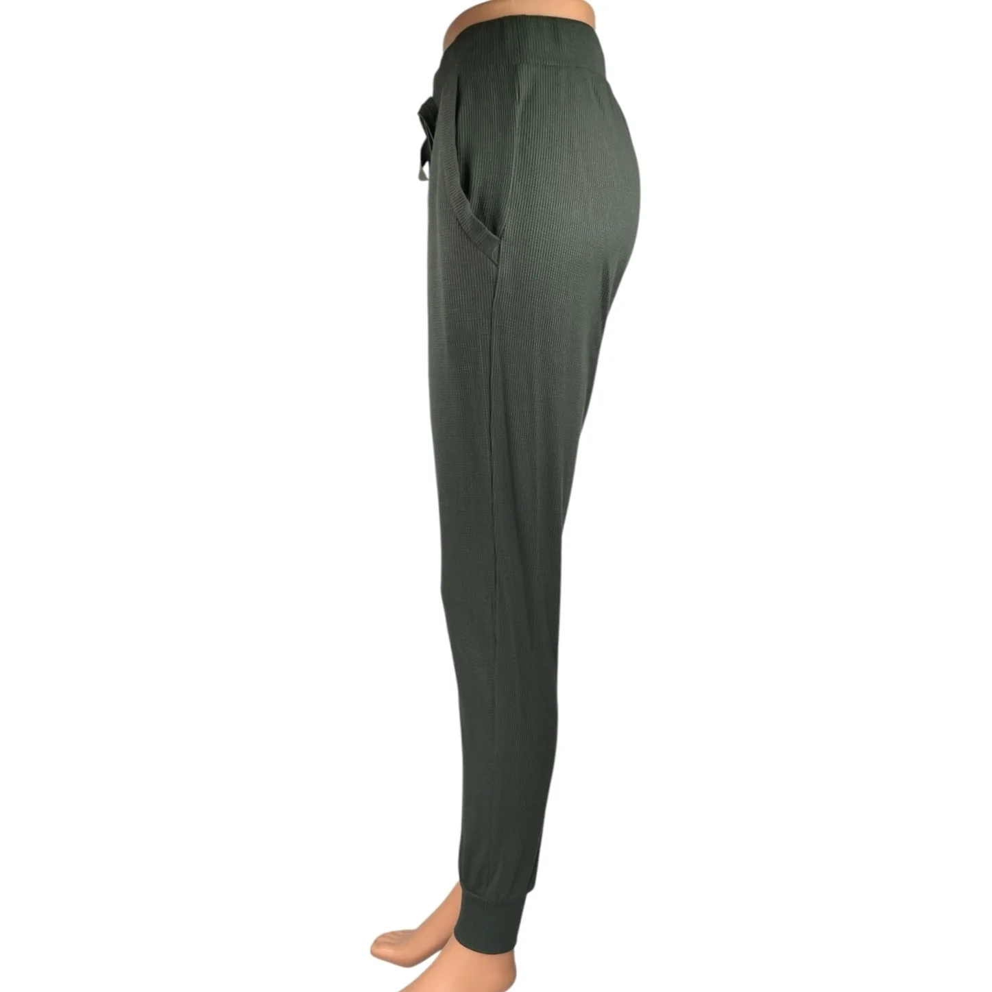 Terez Women's Dark Gray Drawstring Workout Athletic Jogger Sweat Pants Size XS - Image 2