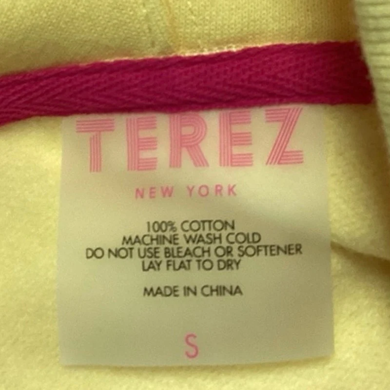 Terez Yellow Mushroom Rainbow Carnival Hop Graphic Full Zip Hoodie Jacket Size S - Image 3