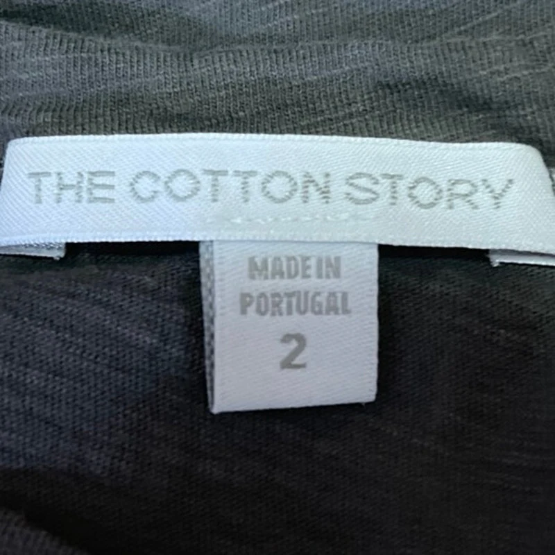 The Cotton Story Men's Black Cotton Short Sleeve Crew Neck Tee T-Shirt Top Sz 2 - Image 3