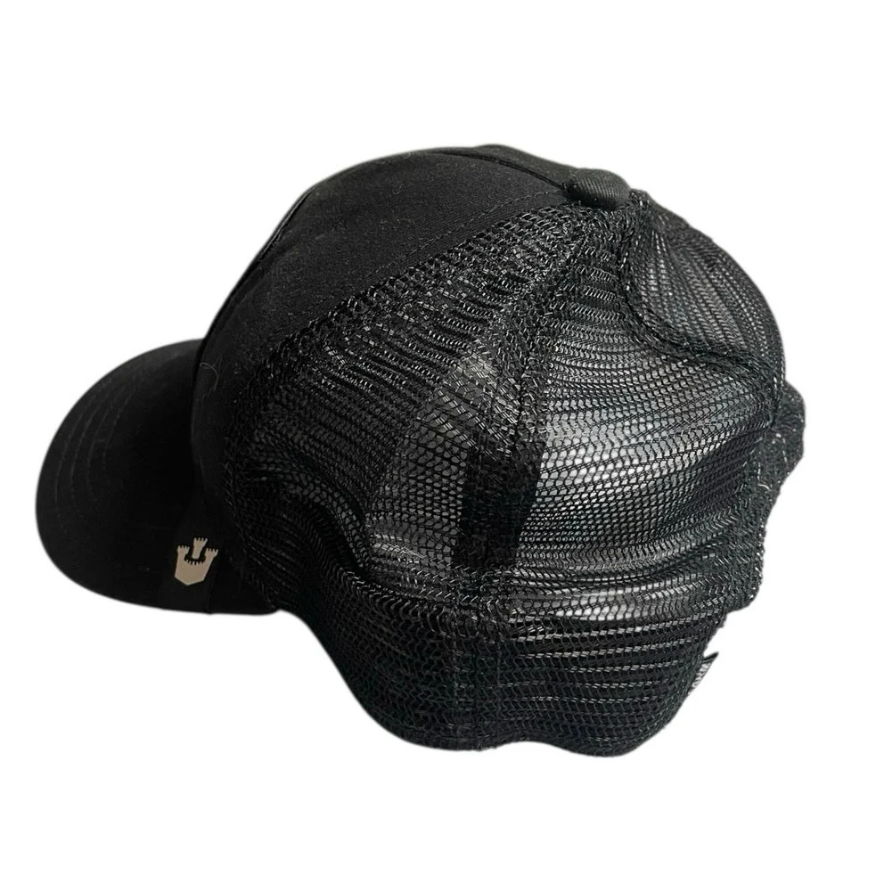 The Farm Goorin Bros Black Mesh Leopard Logo Adjustable Snap Trucker Cap Hat OS - Image 2