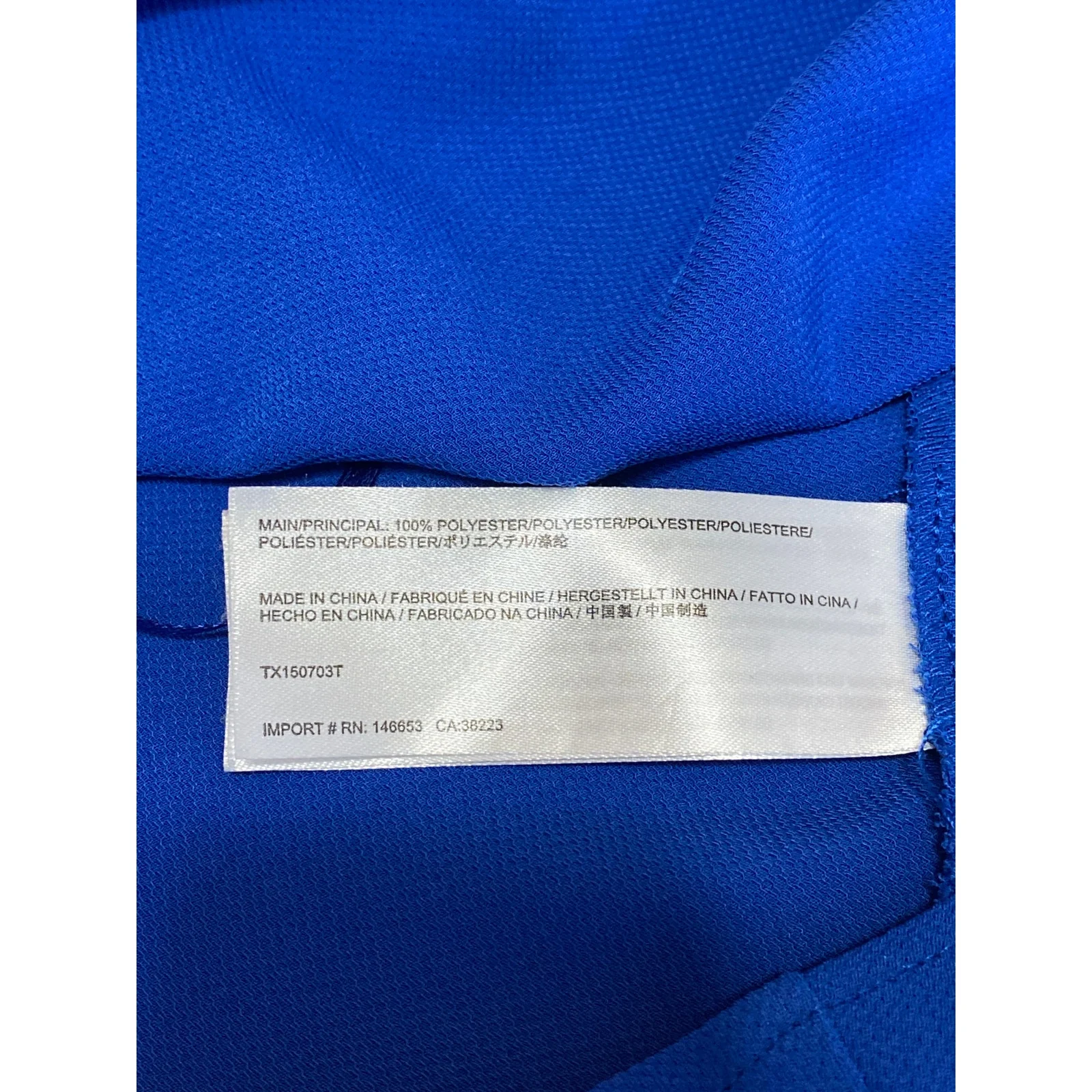 The Fifth Women's Blue High Neck Sleeveless Cutout Plunge Tank Blouse Top Size S - Image 6