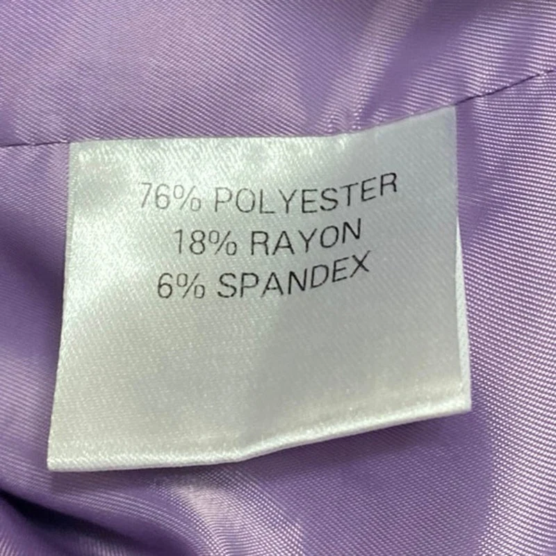 The Frankie Shop Women's Purple Long Sleeve Notch Blazer Coat Suit Jacket Sz 12 - Image 4