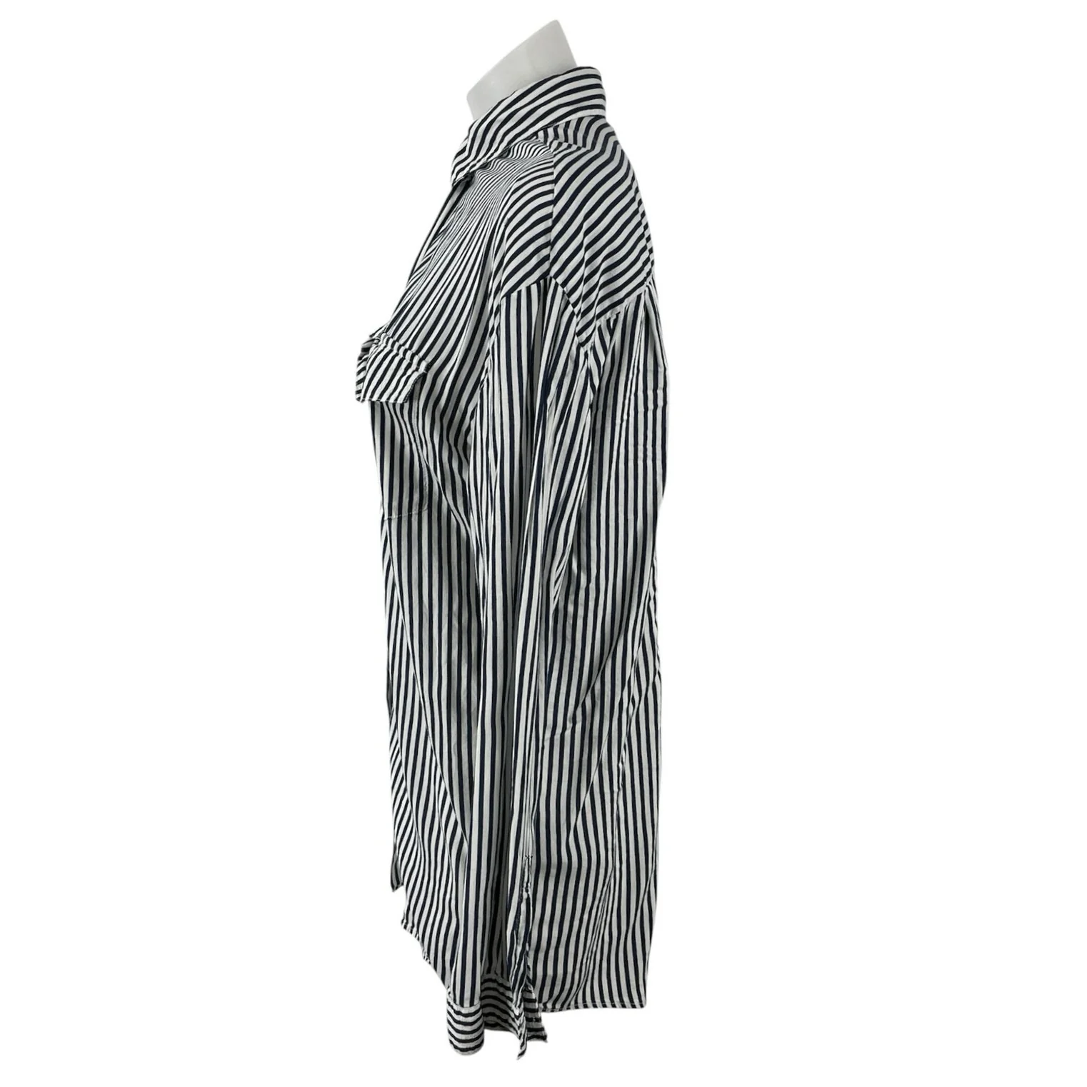 The Kooples James Stripe Collared Long sleeve Button Down Shirt Blouse Top Sz 1 - Image 2
