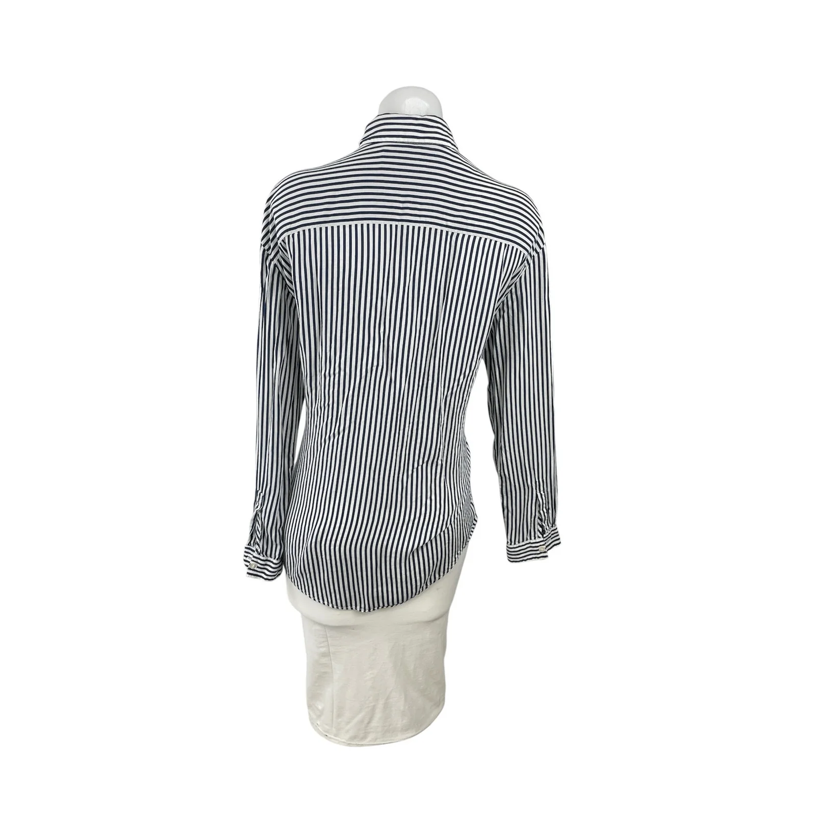 The Kooples James Stripe Collared Long sleeve Button Down Shirt Blouse Top Sz 1 - Image 4