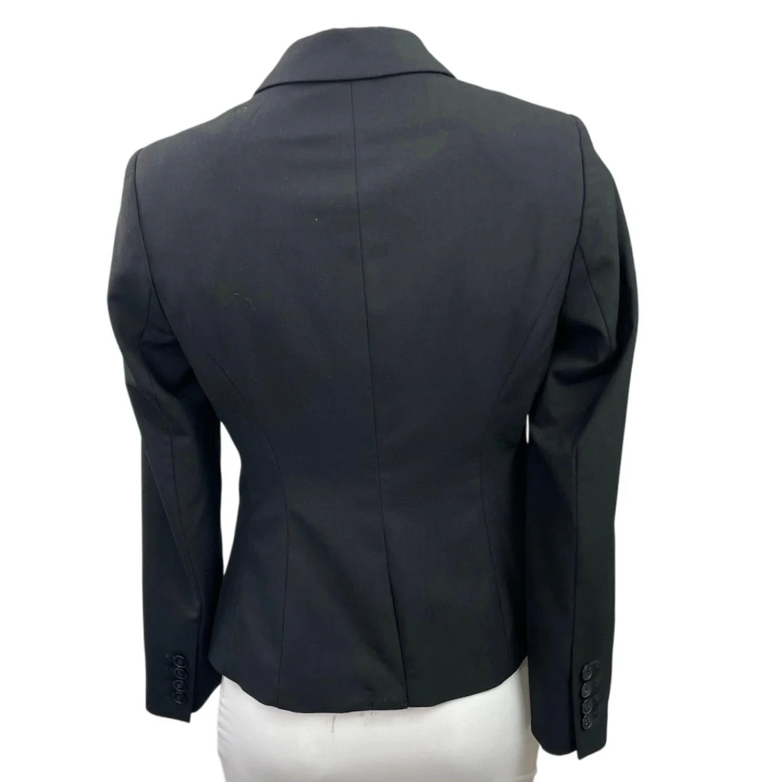 The Limited Women's Black Notch Lapel Long Sleeve Blazer Coat Jacket Size 2 - Image 3