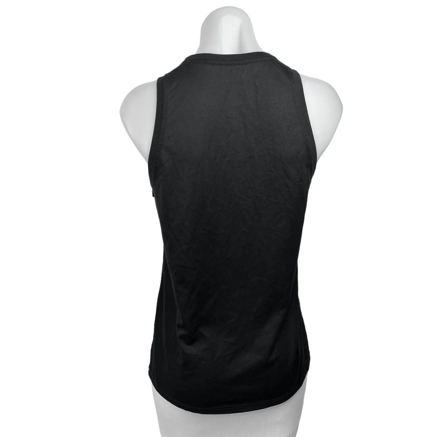 The Nike Tee Dri-Fit Women's Black Sleeveless Fitness Crew Neck T-shirt Top Sz S - Image 2