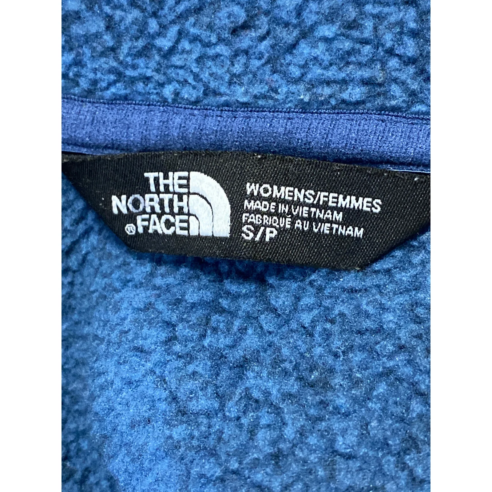 The North Face Crescent Women's Blue Fleece Full-Zip Hooded Hoodie Jacket Size S - Image 5