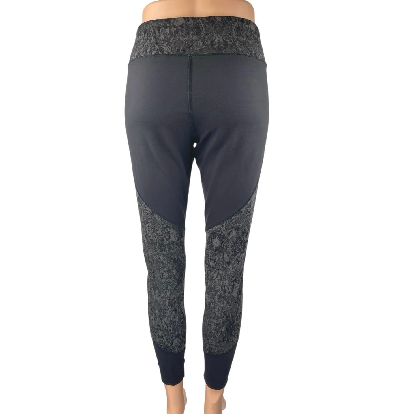 The North Face Flash Dry Women's Black Printed Athletic Leggings Pants Size L - Image 3