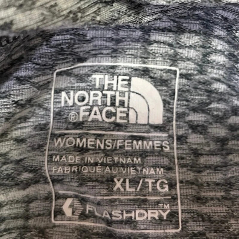 The North Face Flash Dry Womens Gray Long Sleeve Hooded Hoodie Sweatshirt Top XL - Image 3