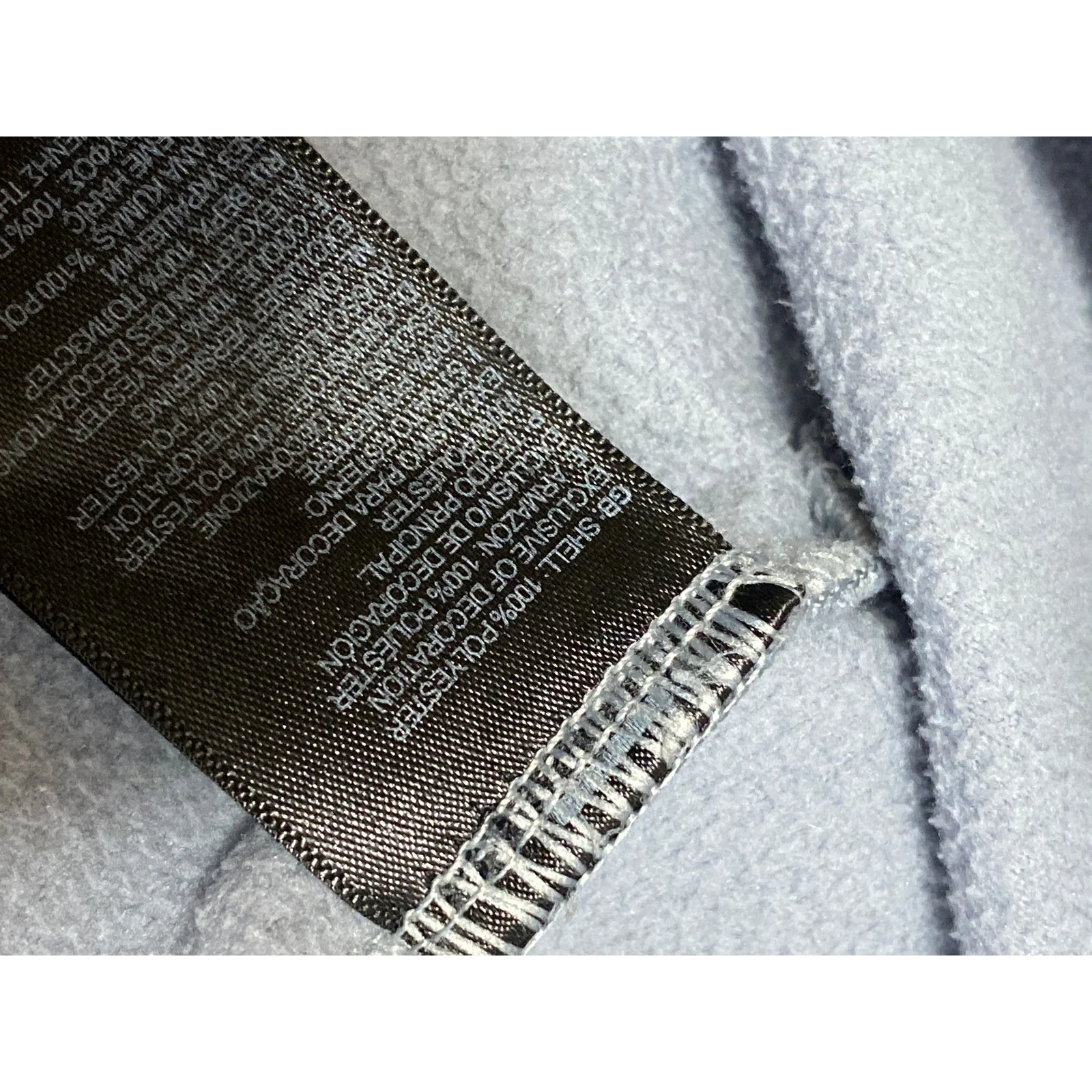 The North Face Glacier Gray Fleece Long Sleeve Mockneck Sweatshirt Sweater Top M - Image 6