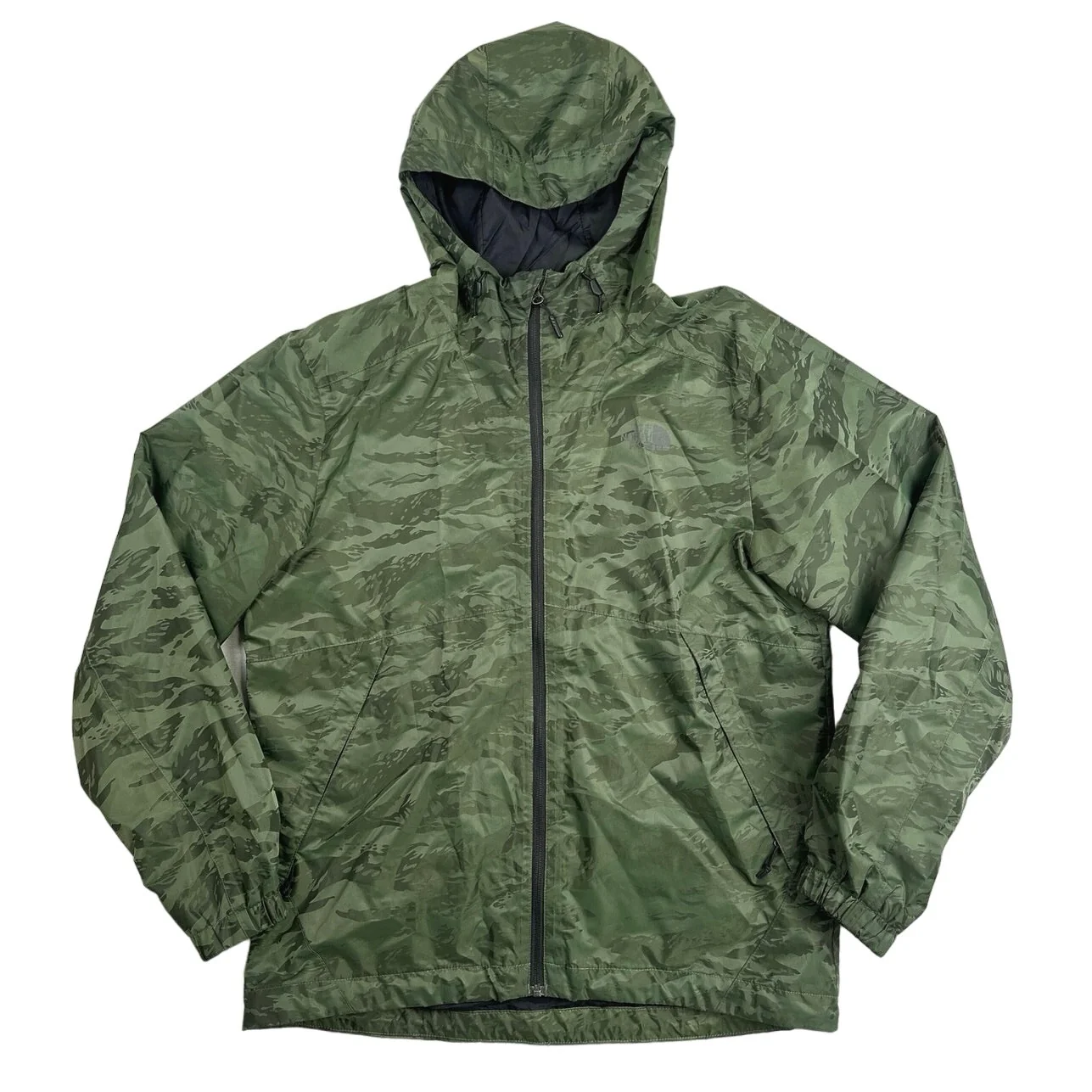The North Face Millerton Men’s Camo Hooded Hoodie Windbreaker Rain Coat Jacket L