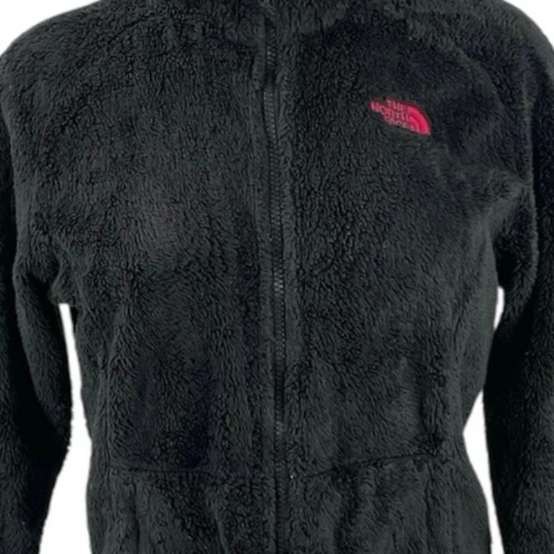 The North Face Pink Ribbon Osito Fleece Mock Neck Long Sleeve Coat Jacket Sz SP - Image 4