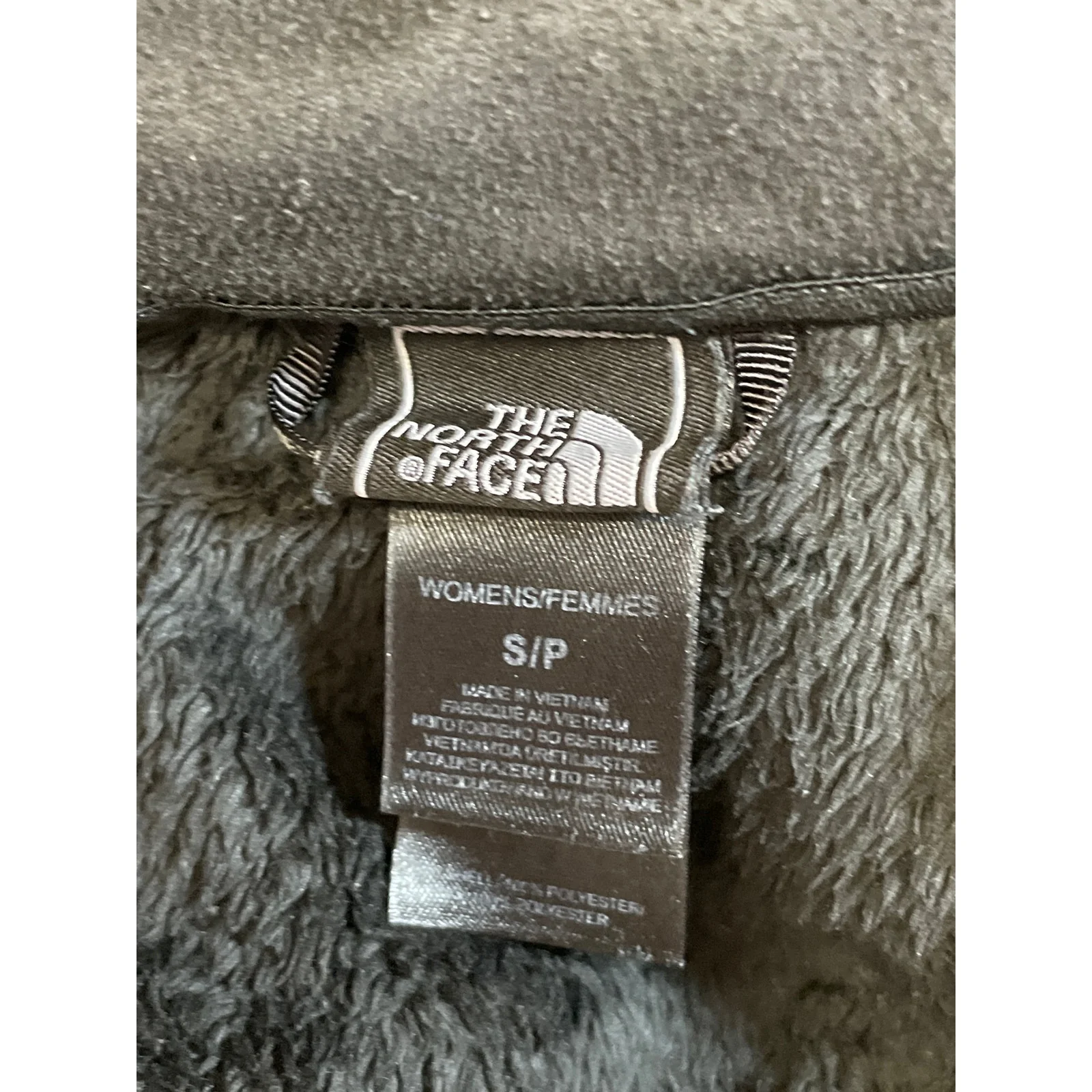 The North Face Pink Ribbon Osito Fleece Mock Neck Long Sleeve Coat Jacket Sz SP - Image 5