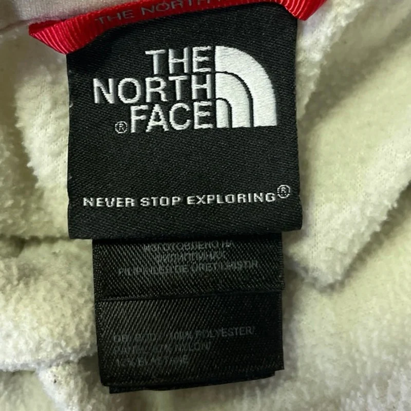 The North Face Polartec Men's White Fleece Long Sleeve 1/4 Zip Sweatshirt Top XL - Image 4