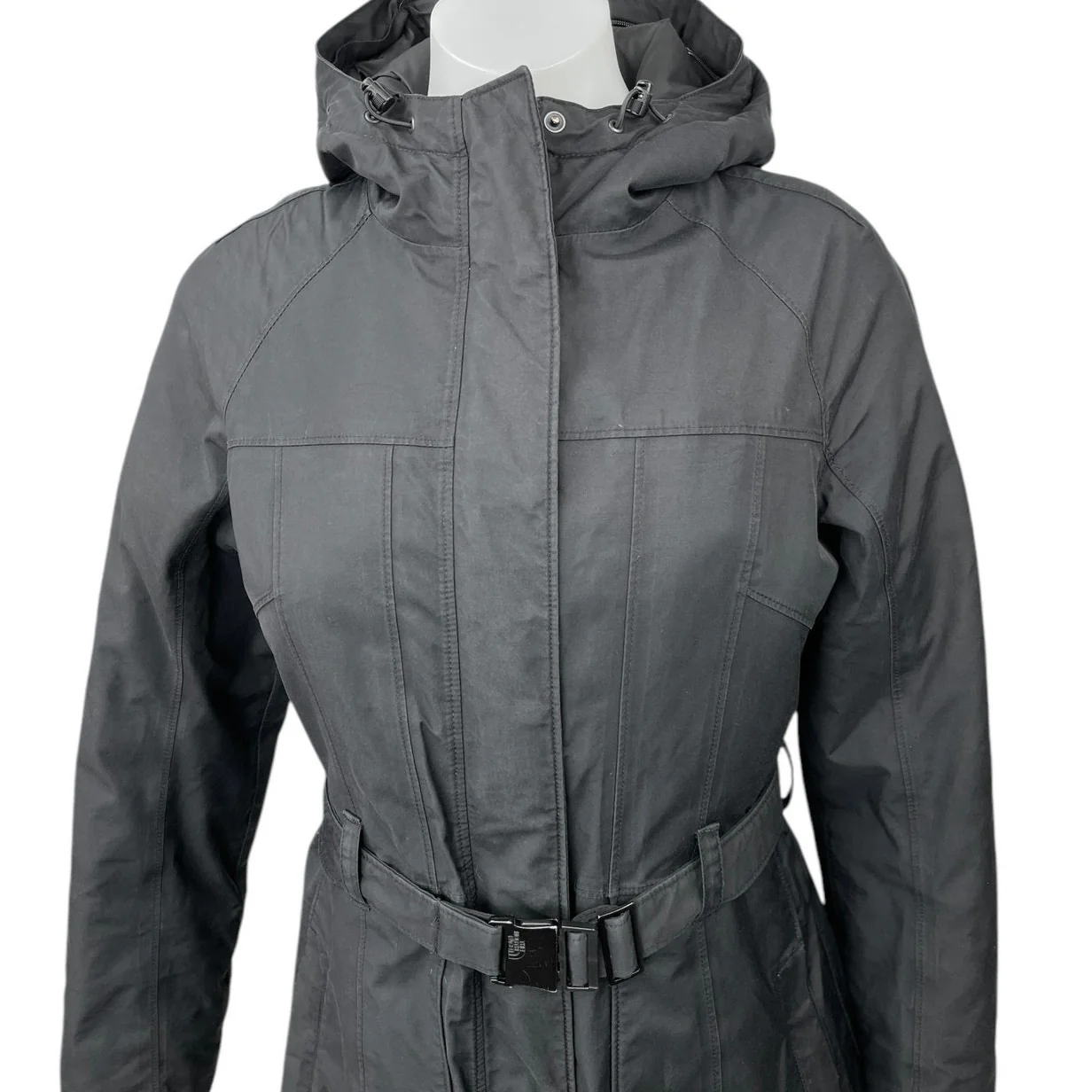 The North Face Women's Black Elsey Parka Hoodie Hooded Winter Coat Jacket Size S - Image 3