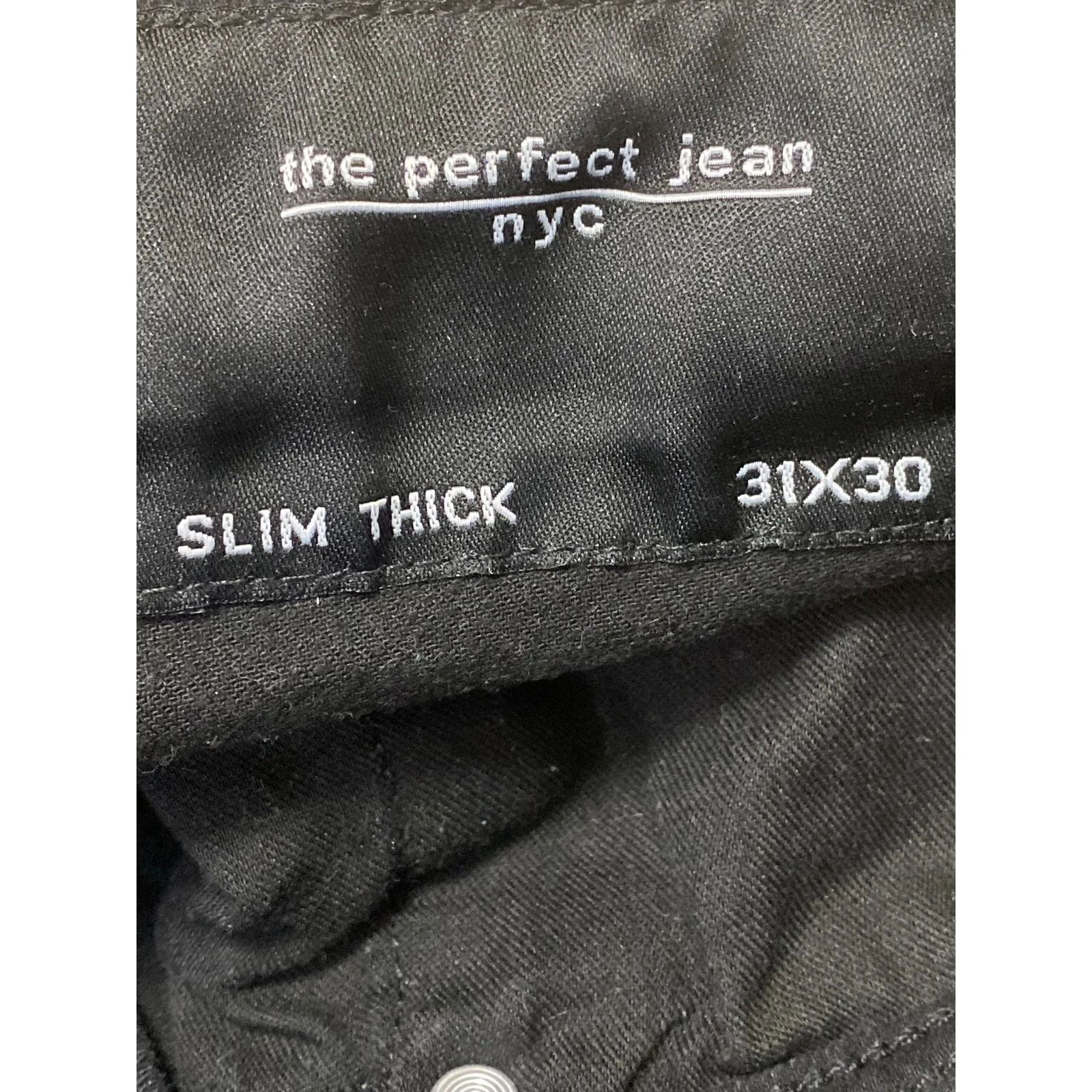 The Perfect Jean Mens Black High Rise Slim Fit Skinny Denim Jeans Pants Size 31 - Image 4