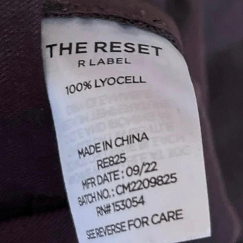 The Reset Brown Pleated Straight Wide Leg High Rise Crop Trousers Dress Pants S - Image 5