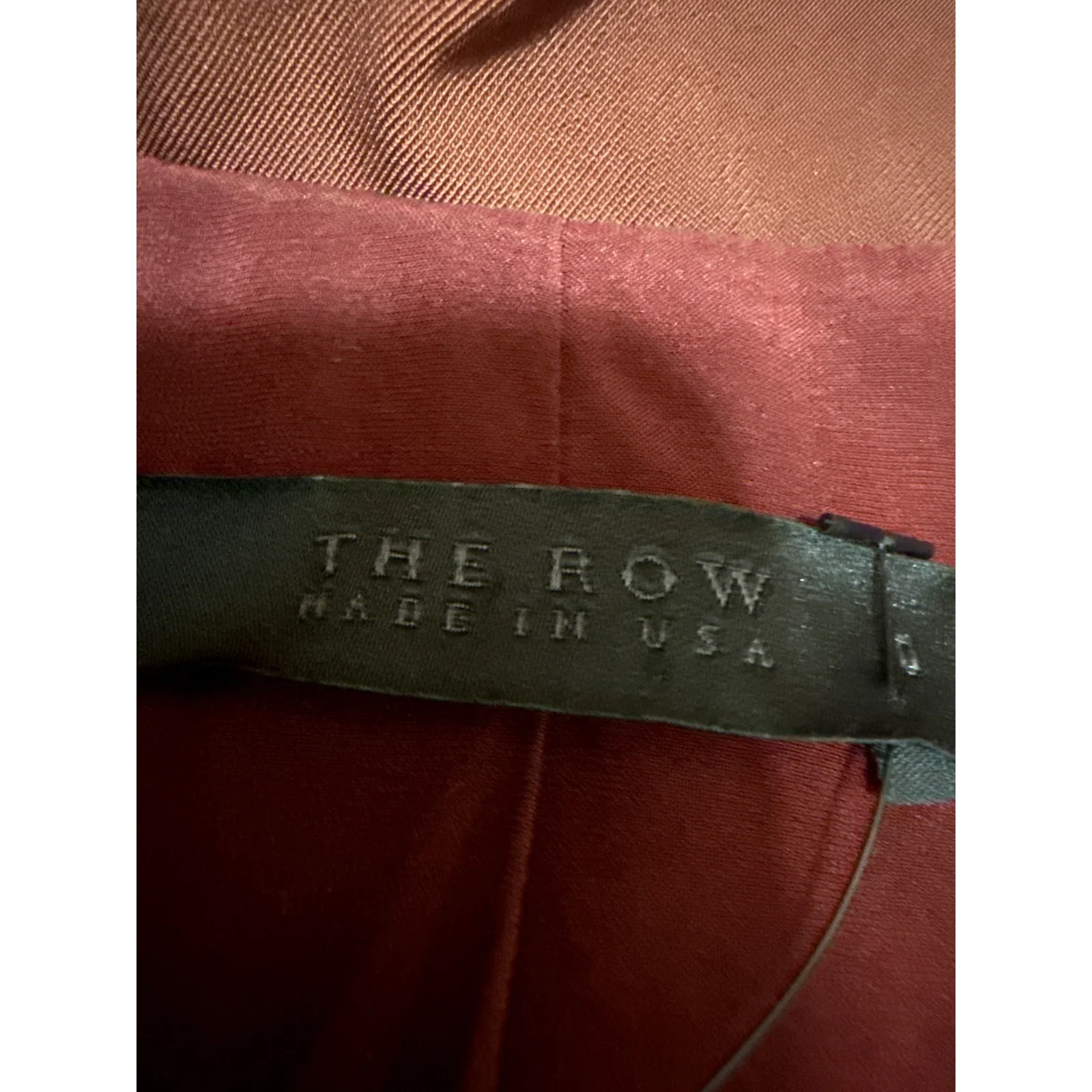 The Row Women's Red Collared Long Sleeve Single Breasted Blazer Coat Jacket Sz 0 - Image 4
