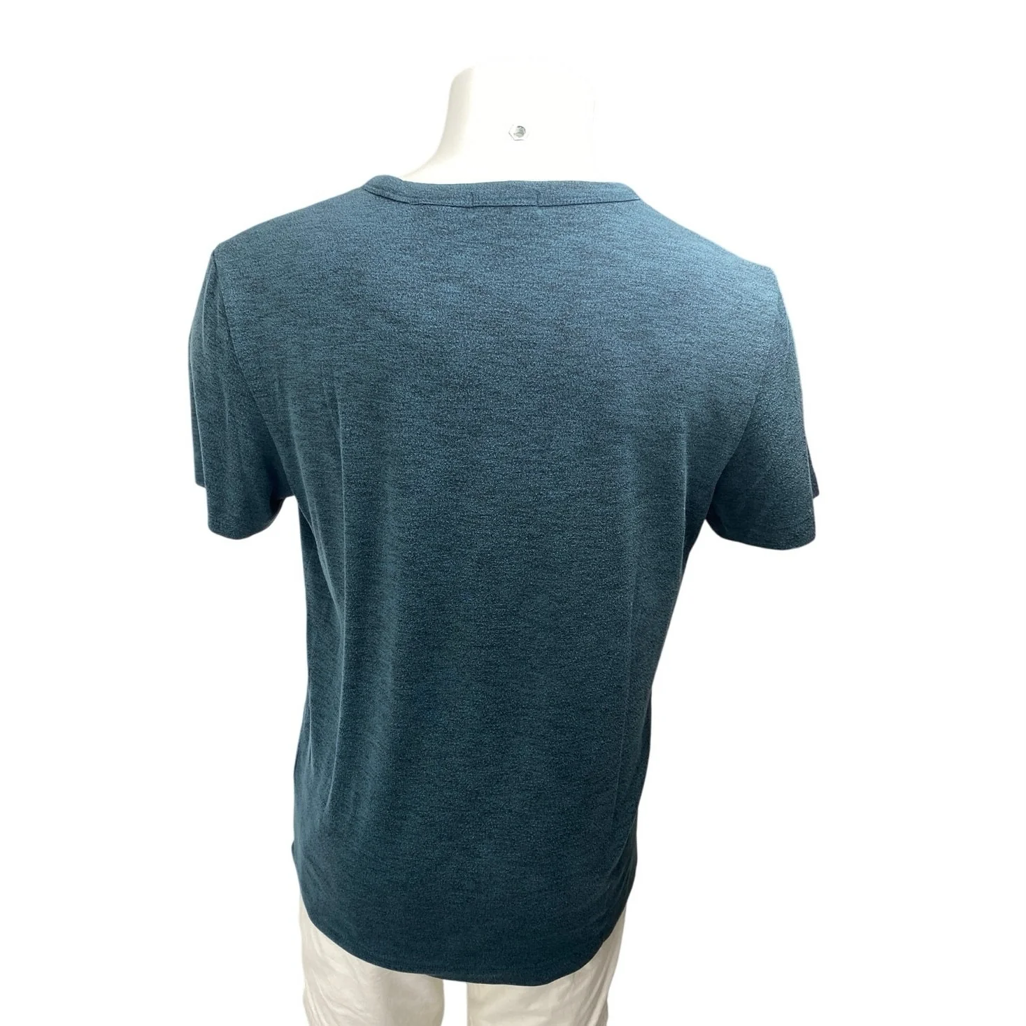 Theory Men's Blue Green Crewneck Short Sleeve Casual Knit Tee T-shirt Top Size L - Image 2