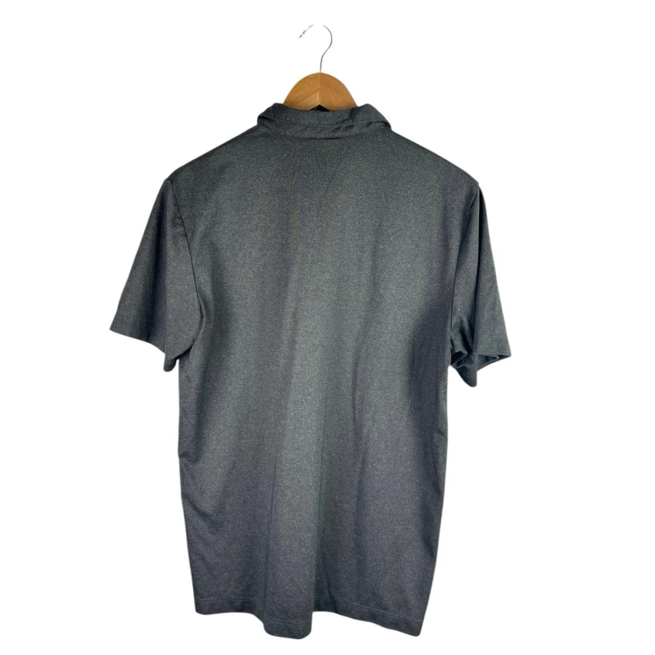 Theory Men's Gray Short Sleeve Button Collar Pullover Golf Polo Shirt Top Size L - Image 2