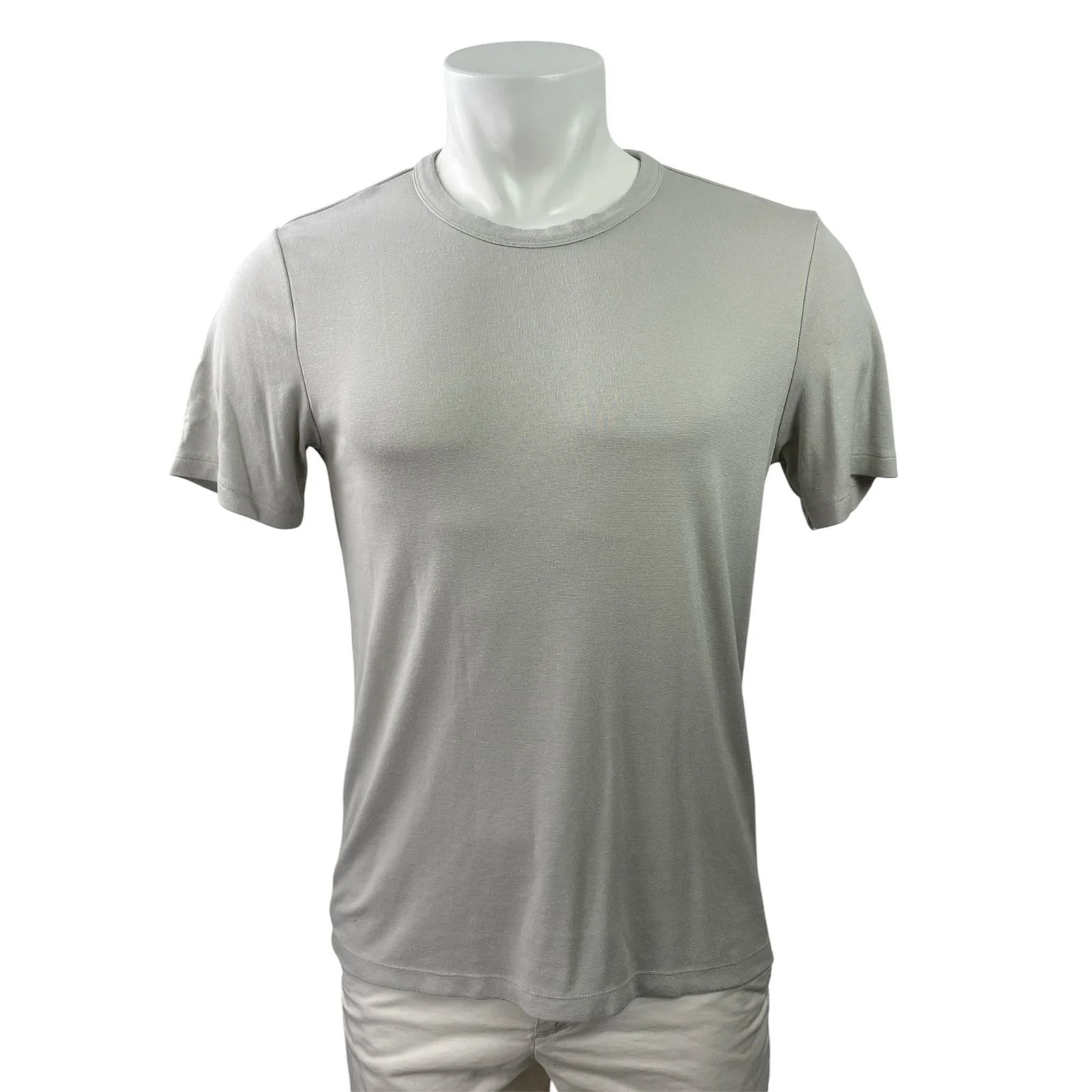 Theory Men's Gray Short Sleeve Crew Neck Basic Casual T Shirt Tee Top Size S