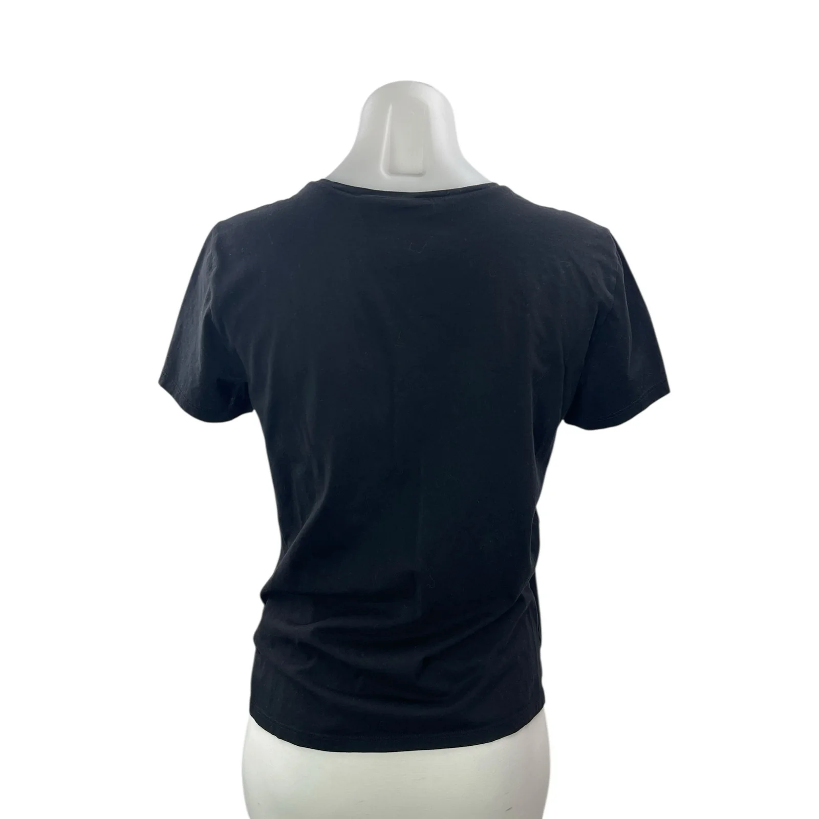 Theory Women's Black Classic Crew Neck Short Sleeve Basic Tee T-Shirt Top Size M - Image 2