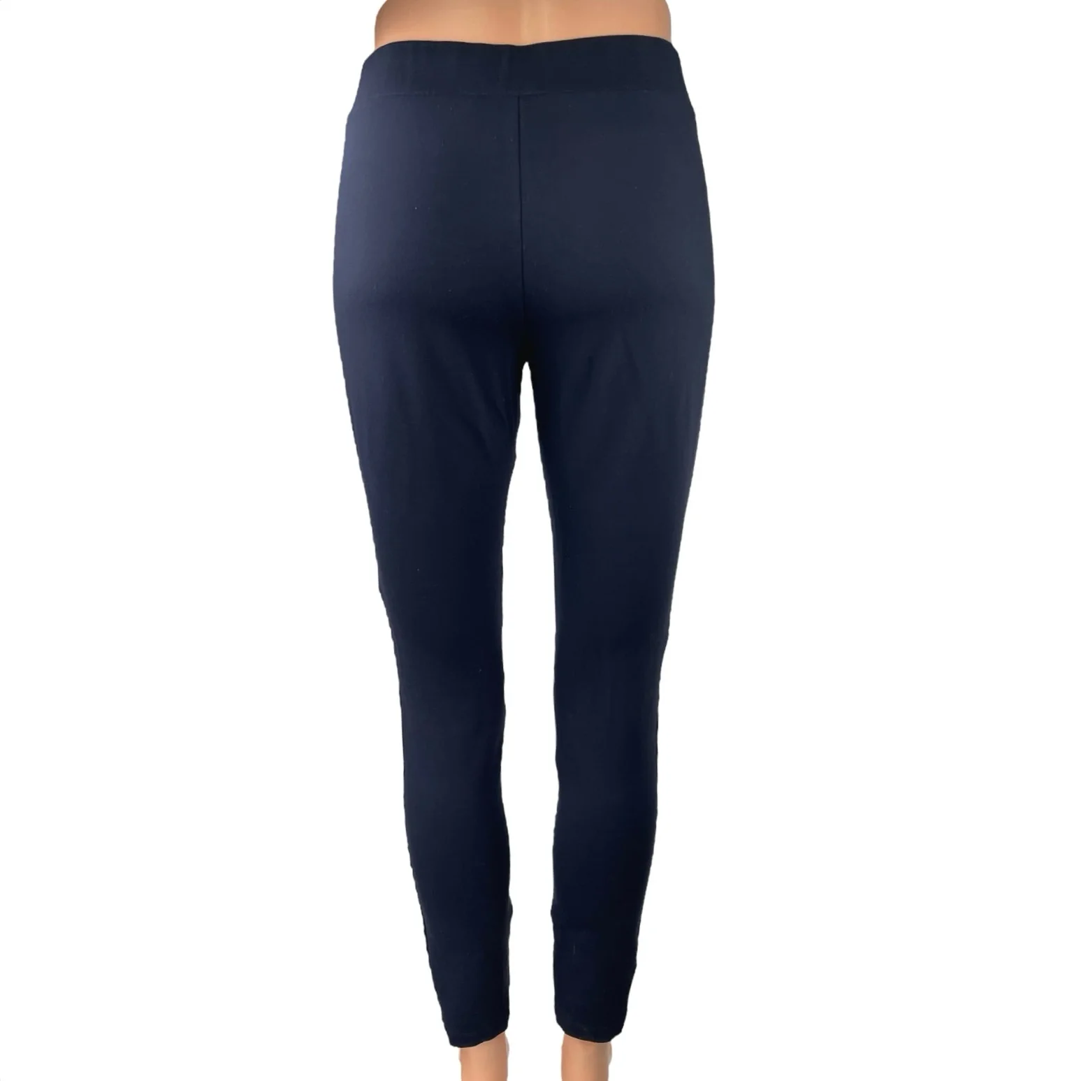 Theory Women's Navy Blue Mid Rise Ankle Pull On Casual Leggings Pants Size S - Image 3