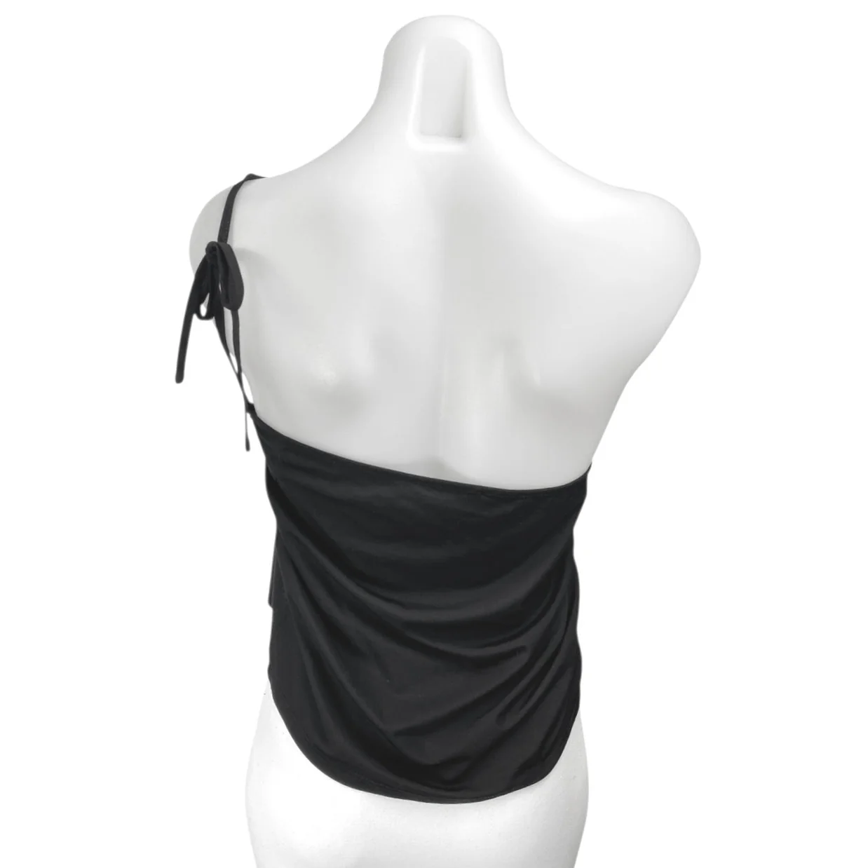 Tiger Mist Women's Black One Shoulder Sleeveless Cami Camisole Crop Tank Top S - Image 2