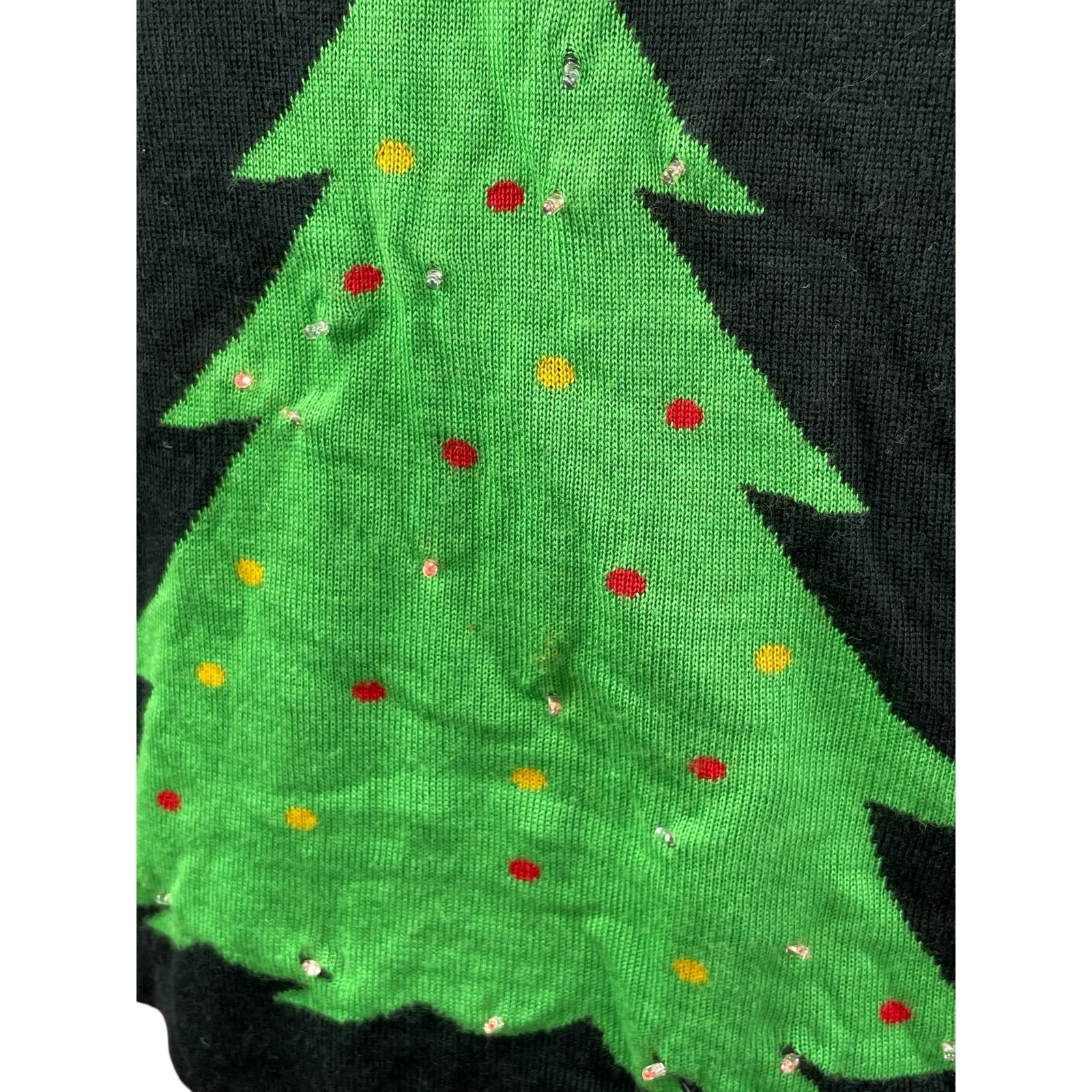Tipsy Elves Women's Light Up Christmas Holiday Print Long Sleeve Sweater Top M - Image 6