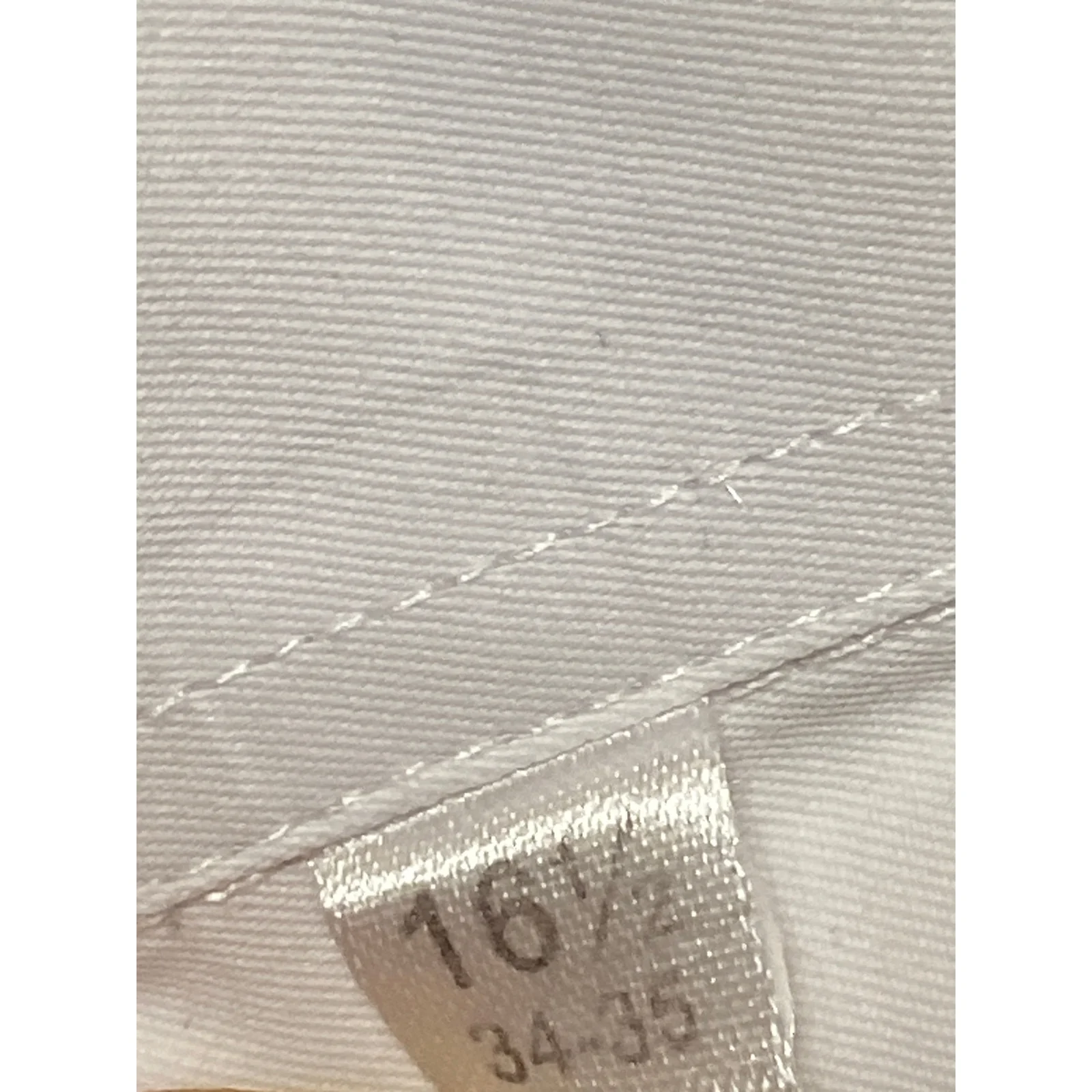 TMG Italy Men's White Career Long Sleeve Button Down Dress Shirt Top Size 16 - Image 6