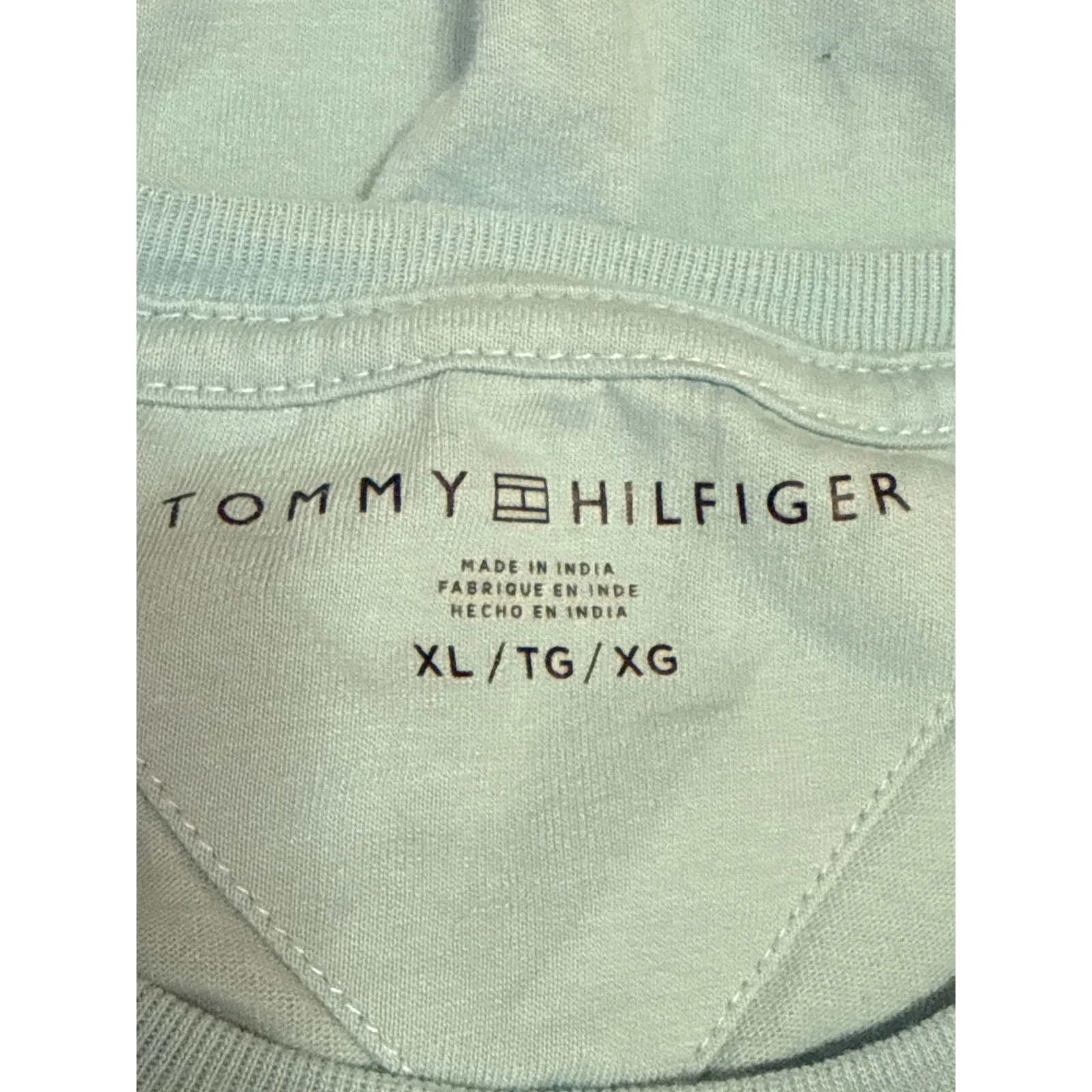 Tommy Hilfiger Men's Blue Graphic Print Short Sleeve T Shirt Tee Top Size XL - Image 3