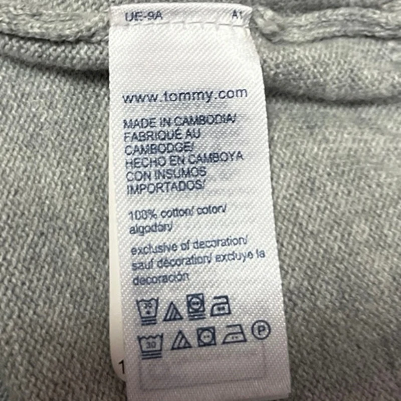 Tommy Hilfiger Men's Gray Long Sleeve 1/4 Zip High Neck Sweater Sweatshirt Top M - Image 5