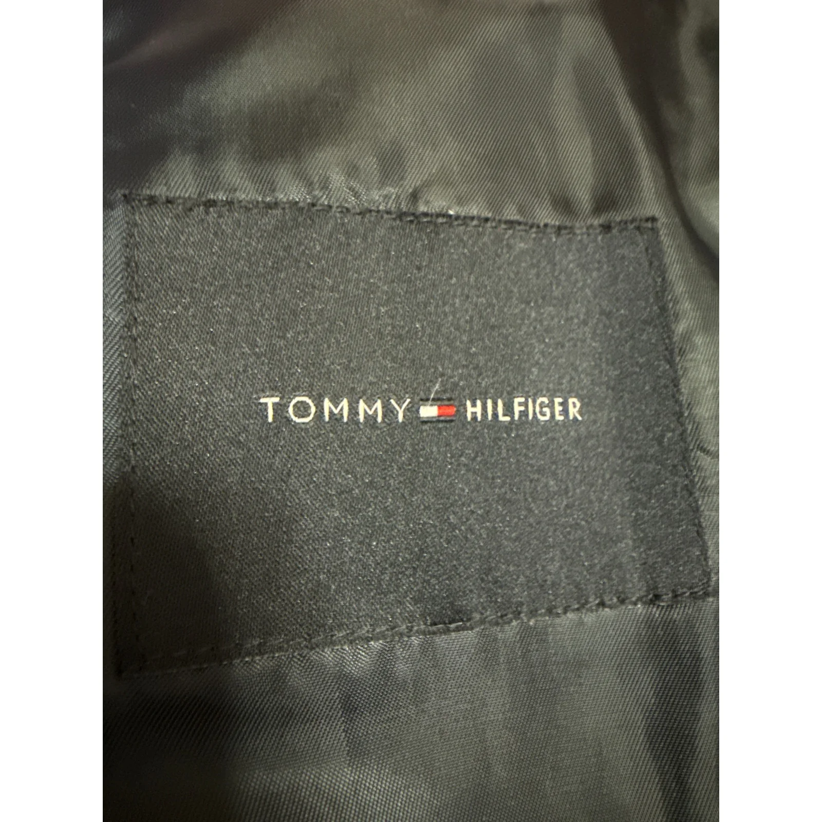 Tommy Hilfiger Men's Navy Blue Wool Two Button Suit Blazer Coat Jacket Size 38 - Image 3