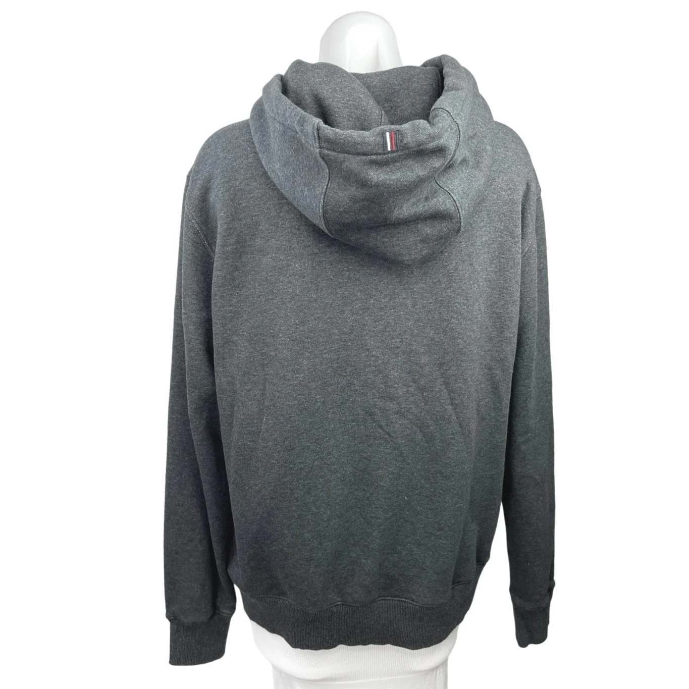 Tommy Hilfiger Unisex Gray Long Sleeve Zipper Casual Sweatshirt Hoodie Jacket M - Image 2