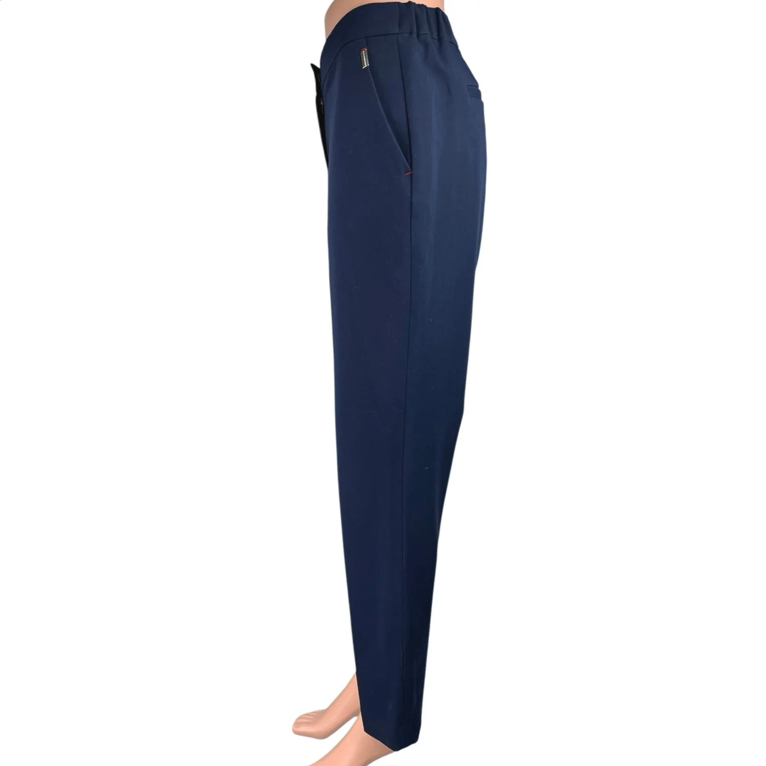 Tommy Hilfiger Women's Blue High Waist Straight Leg Trousers Dress Pants Size 8 - Image 2