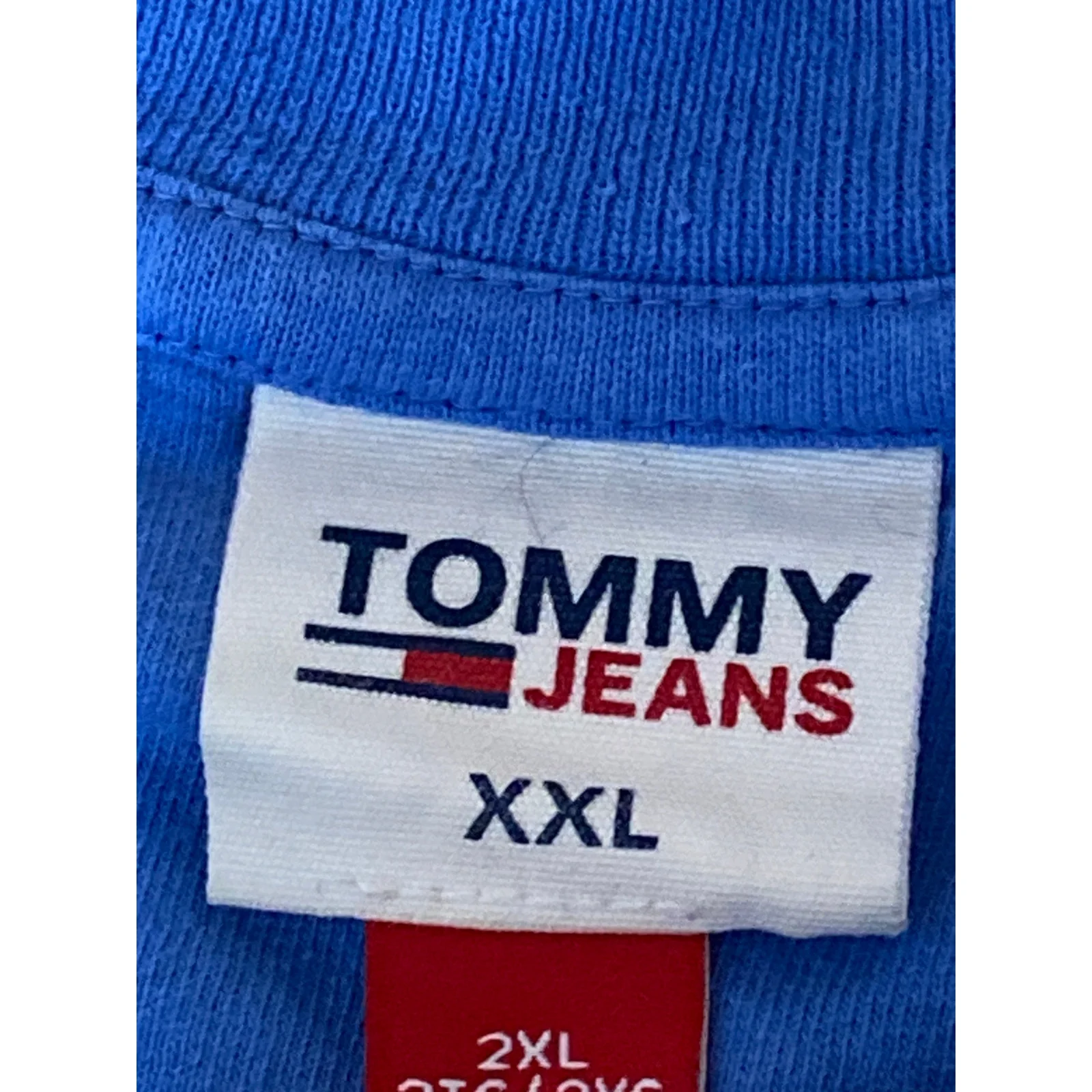 Tommy Jeans Blue Brooklyn Varsity Hockey Crew Neck Short Sleeve T-Shirt Top XXL - Image 4
