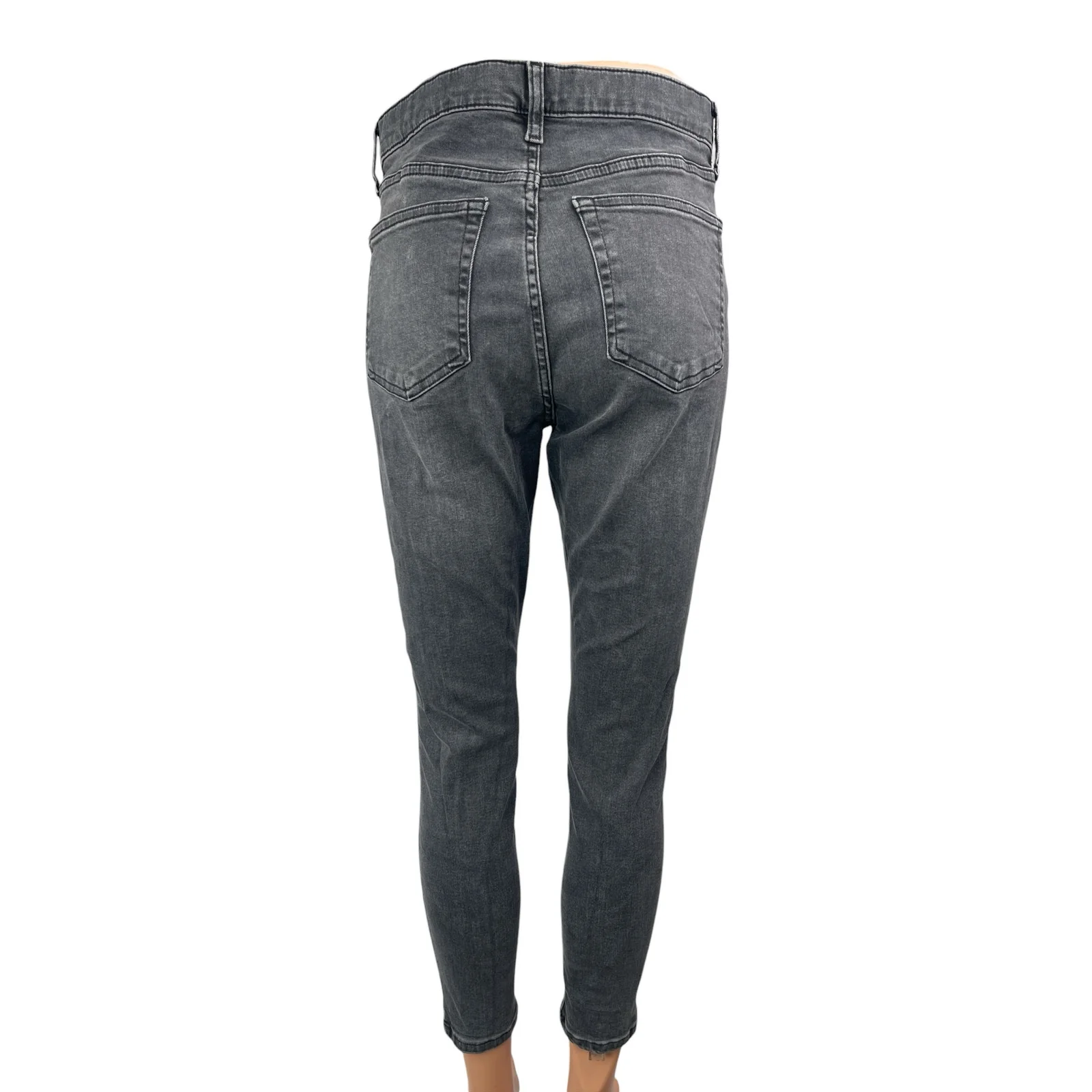 Topshop Jamie Women's Black High Waisted Slim Fit Skinny Denim Jeans Pants Sz 30 - Image 2