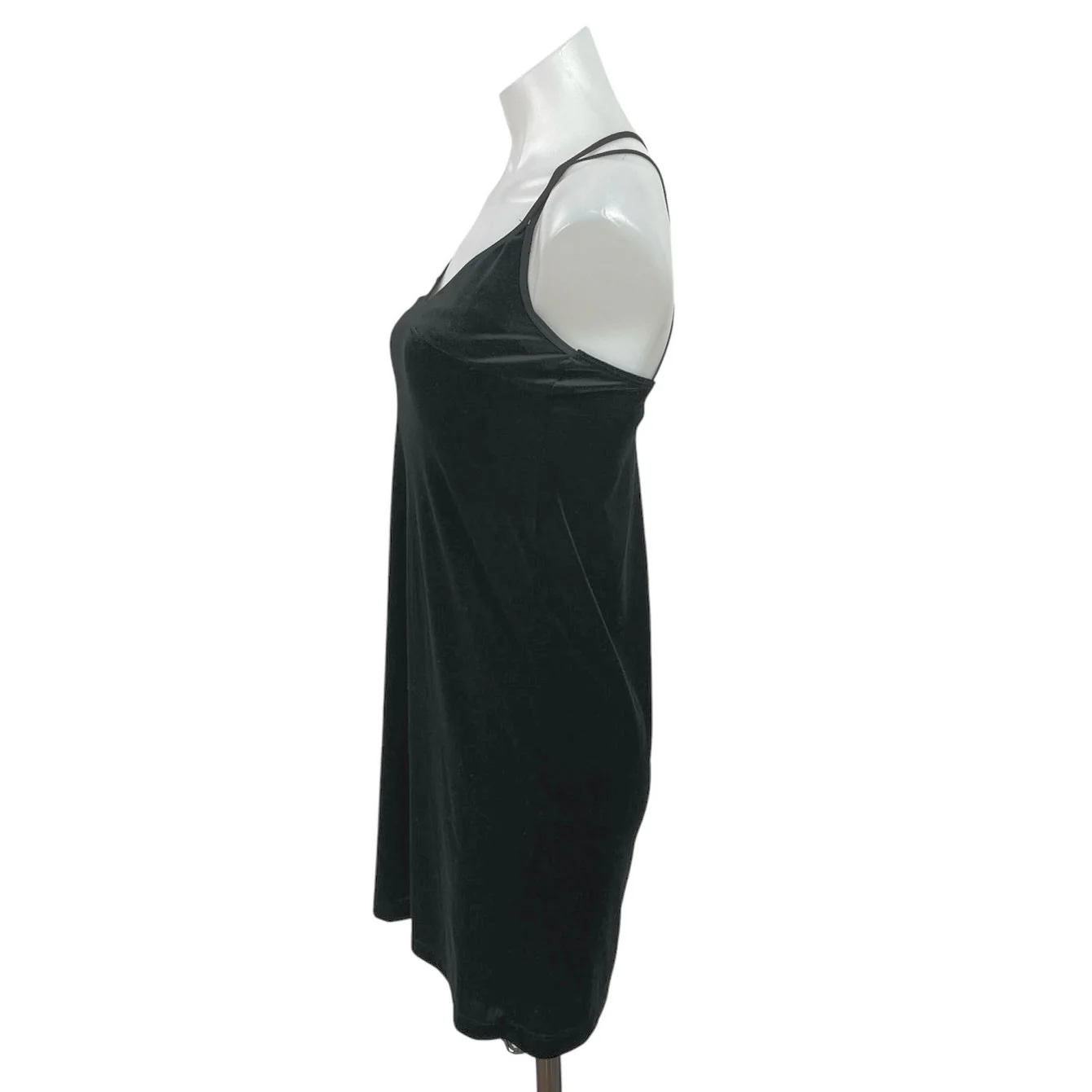Topshop Women's Black Sleeveless Mini Cami Camisole Tank Flare A-Line Dress Sz 2 - Image 2