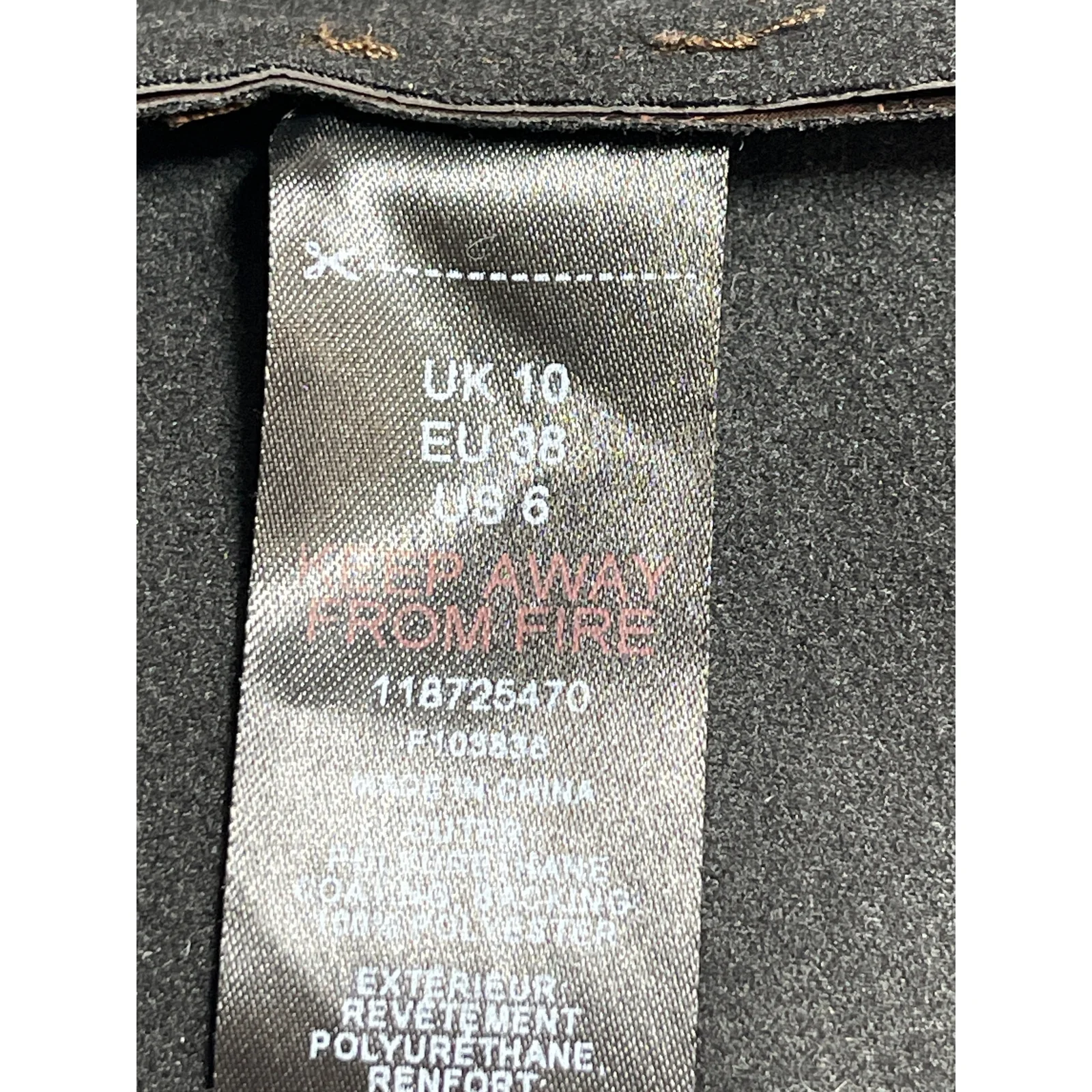 Topshop Women's Brown Croc Faux Leather Vegan Tie Waist A Line Mini Dress Size 6 - Image 4