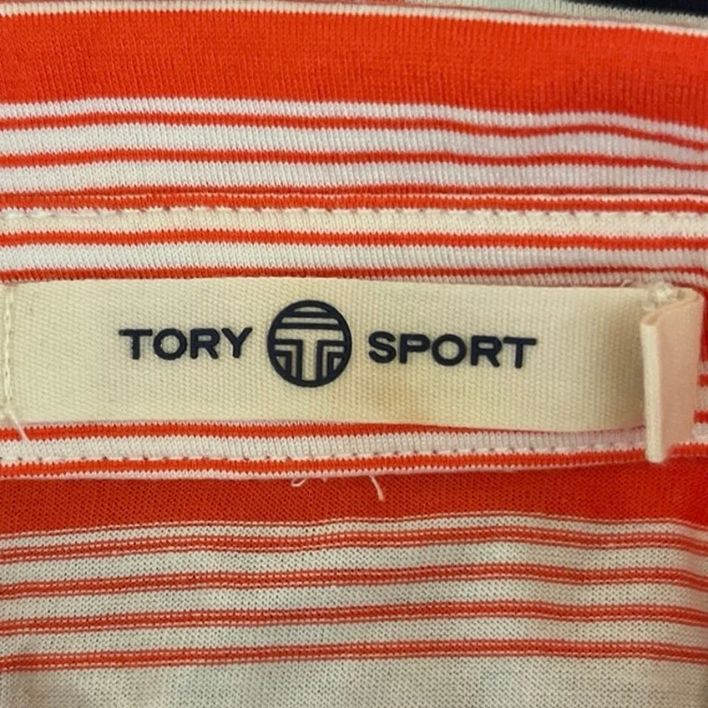Tory Burch Sport Multicolor Striped Collared Sleeveless Activewear Yoga Shirt S - Image 4
